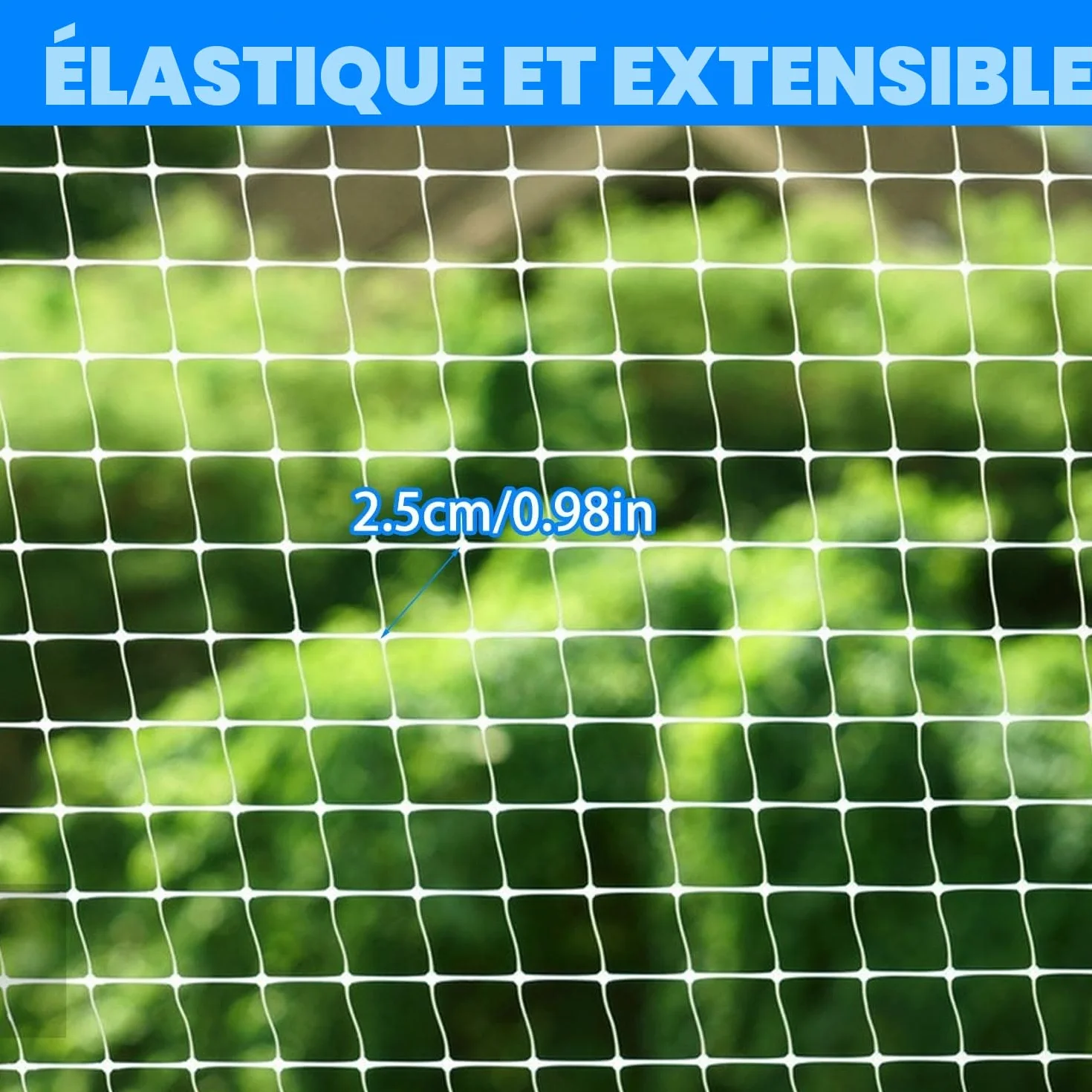 Filet Anti Oiseaux 3x10m Protection Réutilisable pour Volière Balcon Jardin Clôture