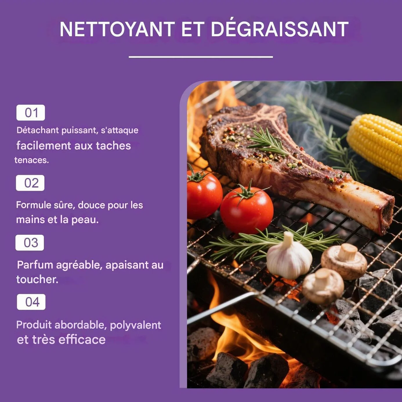 Spray Dégrasseur pour Gril 120ml Dégraissant Barbecue Grilles de Cuisson Nettoyant Four