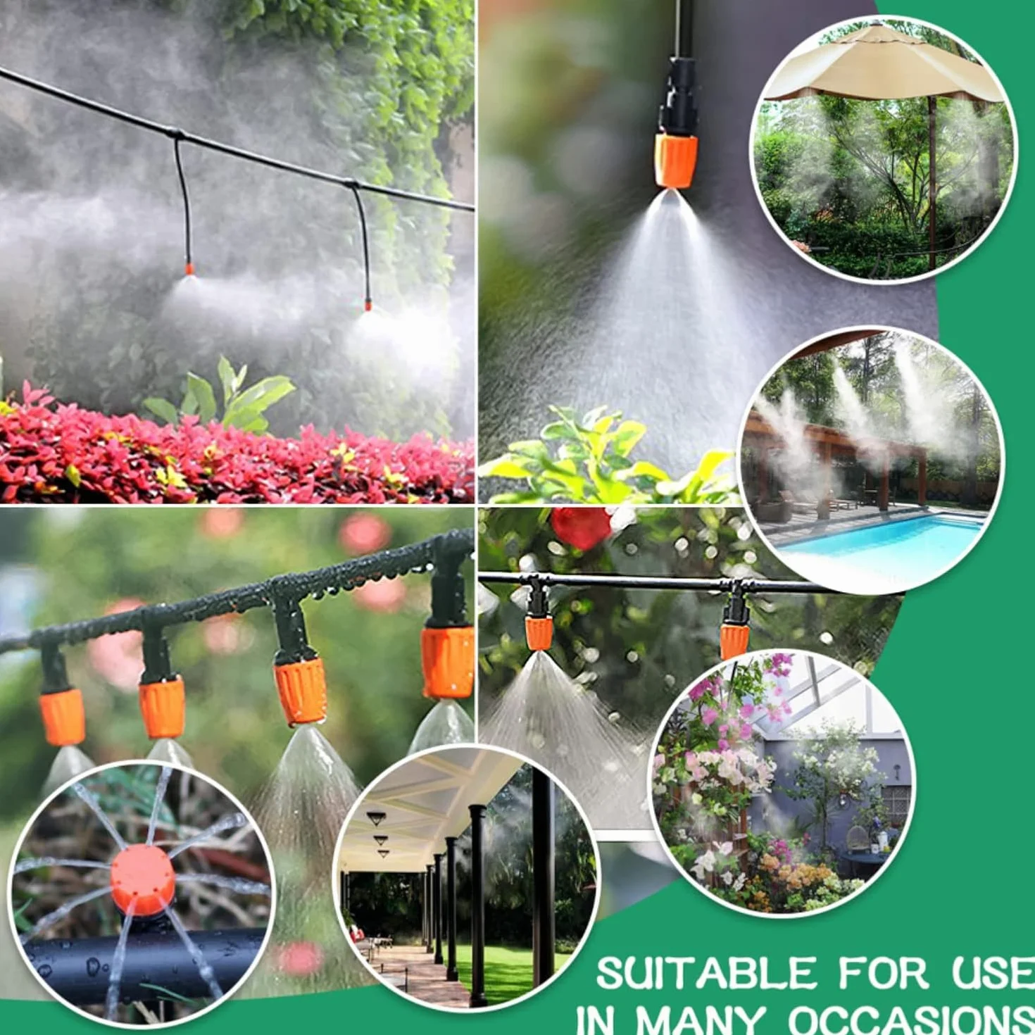 Kit Arrosage Goutte à Goutte 281 Pièces 45M +15M Tuyau pour Jardin Potager Pelouse