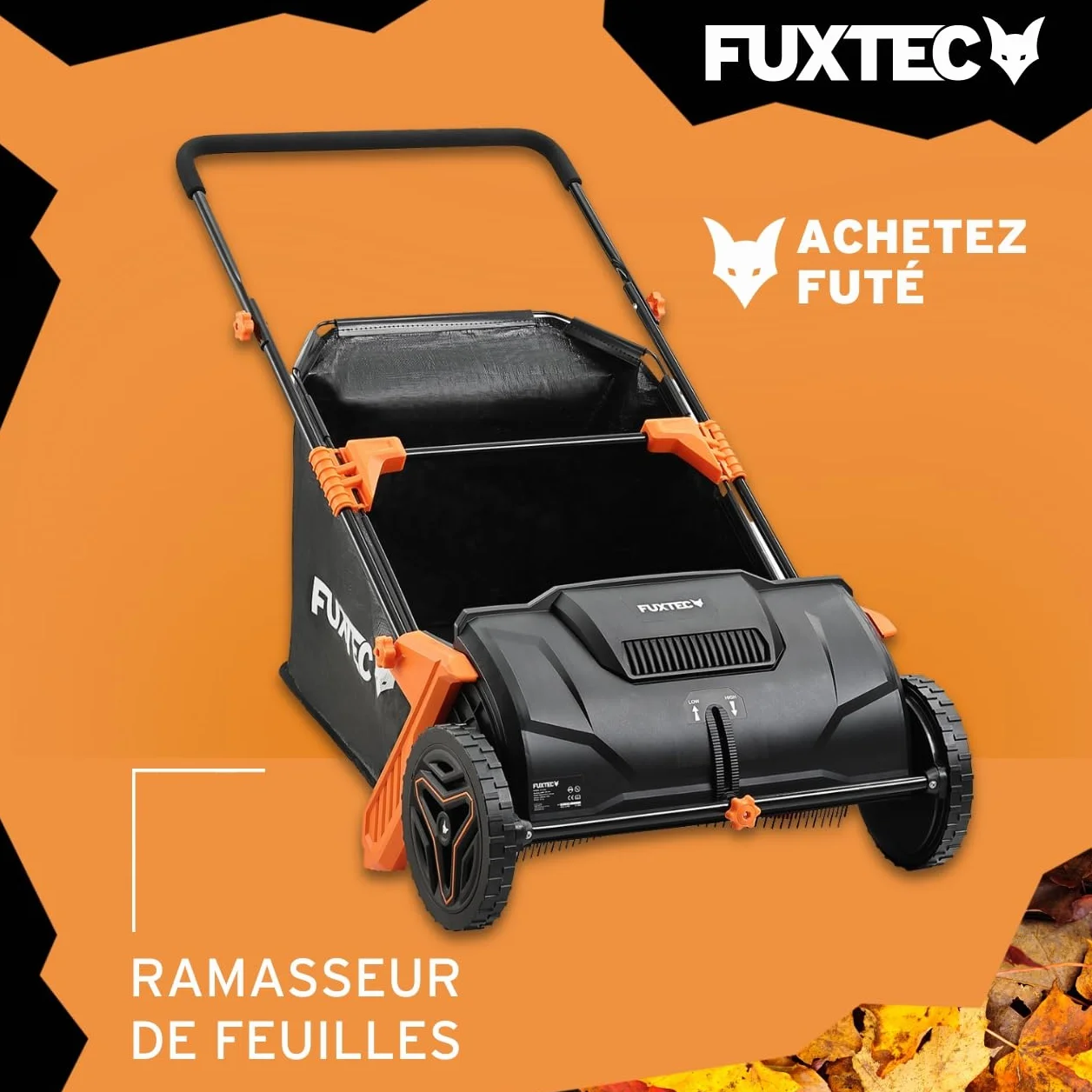 Fuxtec FX-LS52 Ramasseur de Feuilles 530 mm 100L 6,5 Kg