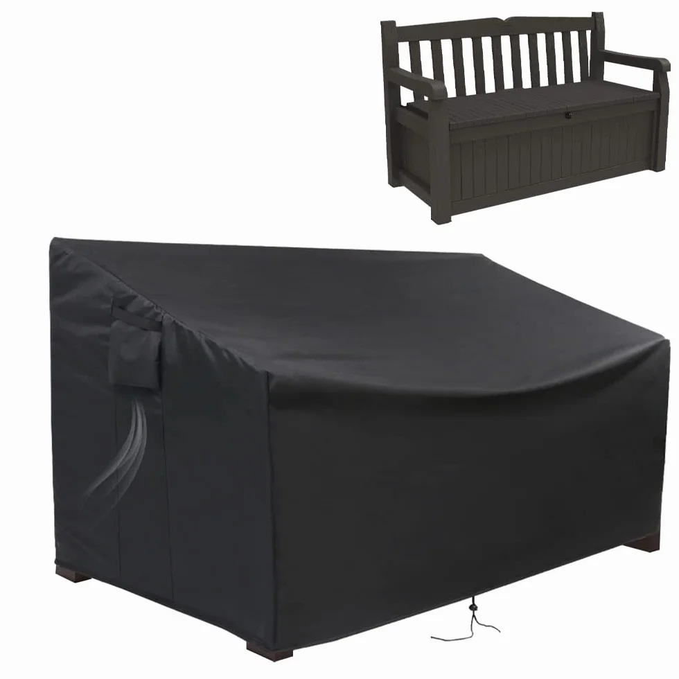 Housse de banc de rangement d'extérieur Keter 200 litres imperméable pour terrasse