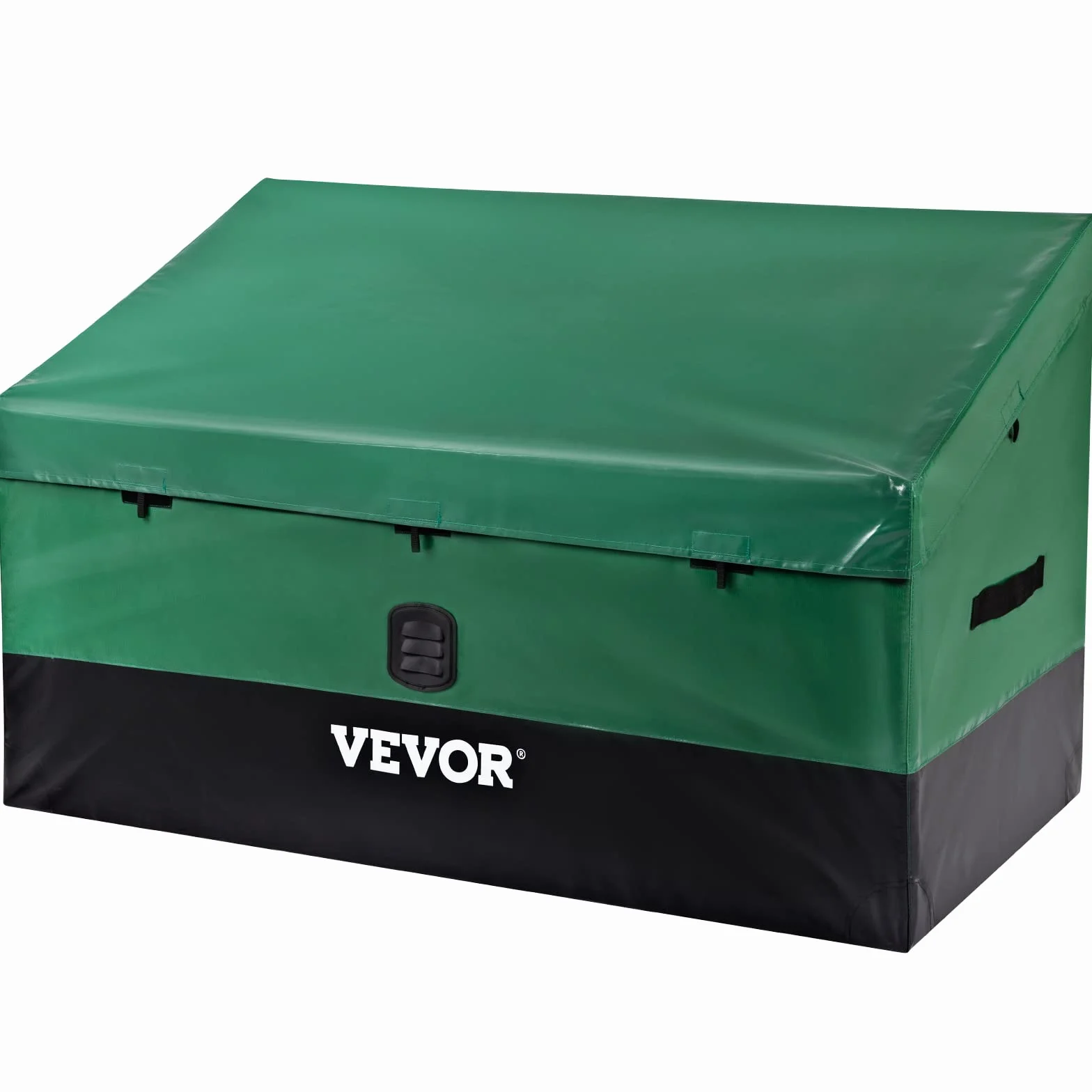 VEVOR Boîte de Rangement Extérieur 440 L Coffre de Jardin Étanche Cadre Galvanisé Bâche PE 122x63x75 cm