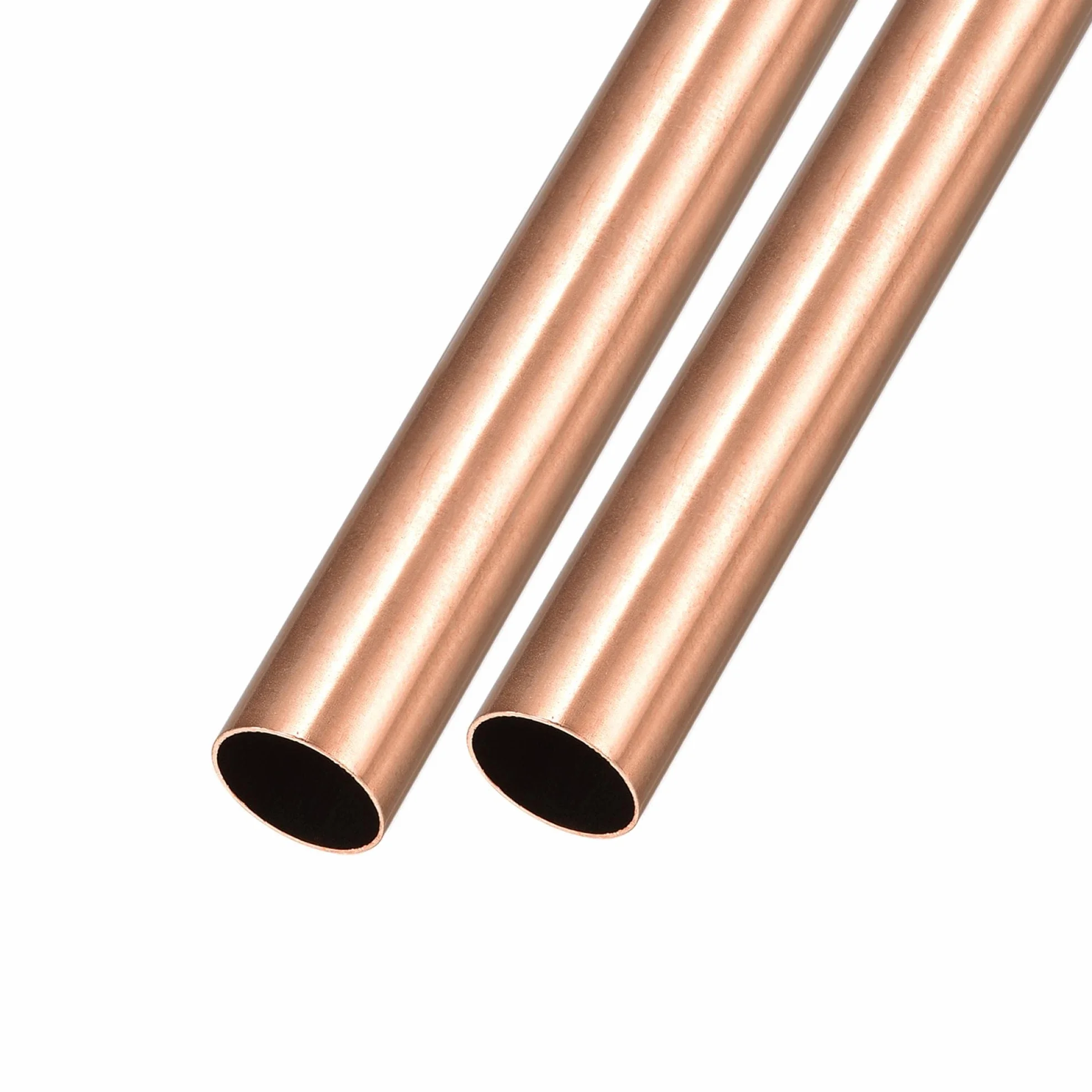 sourcing map Cuivre Tube (14mm OD x 1mm Paroi T x 200mm L) 2Pcs, Tube droit pour Maison Ameublement Machines Bricolage Artisanat