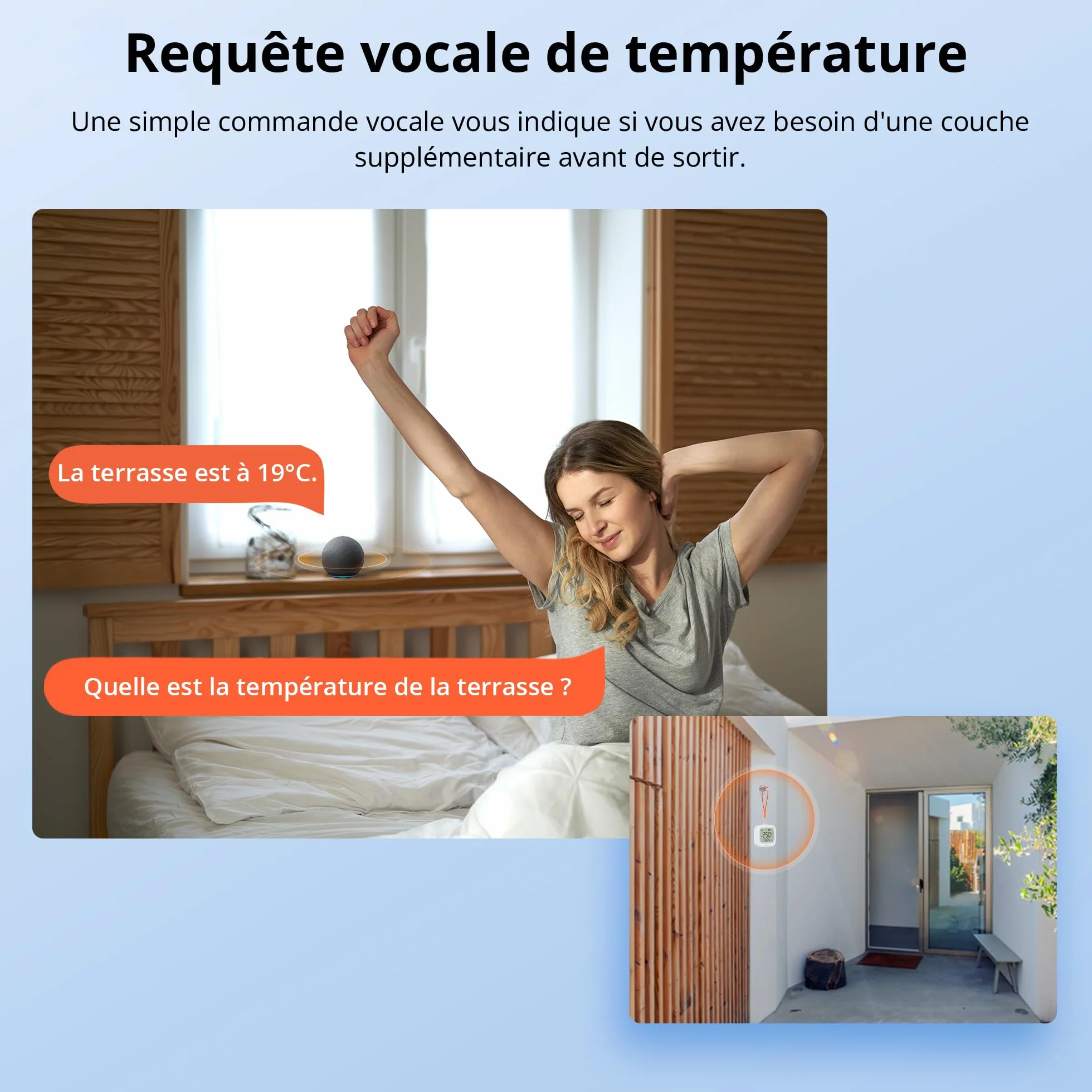 SONOFF SNZB-02WD Capteur Intelligent de Température et d'Humidité Zigbee IP65