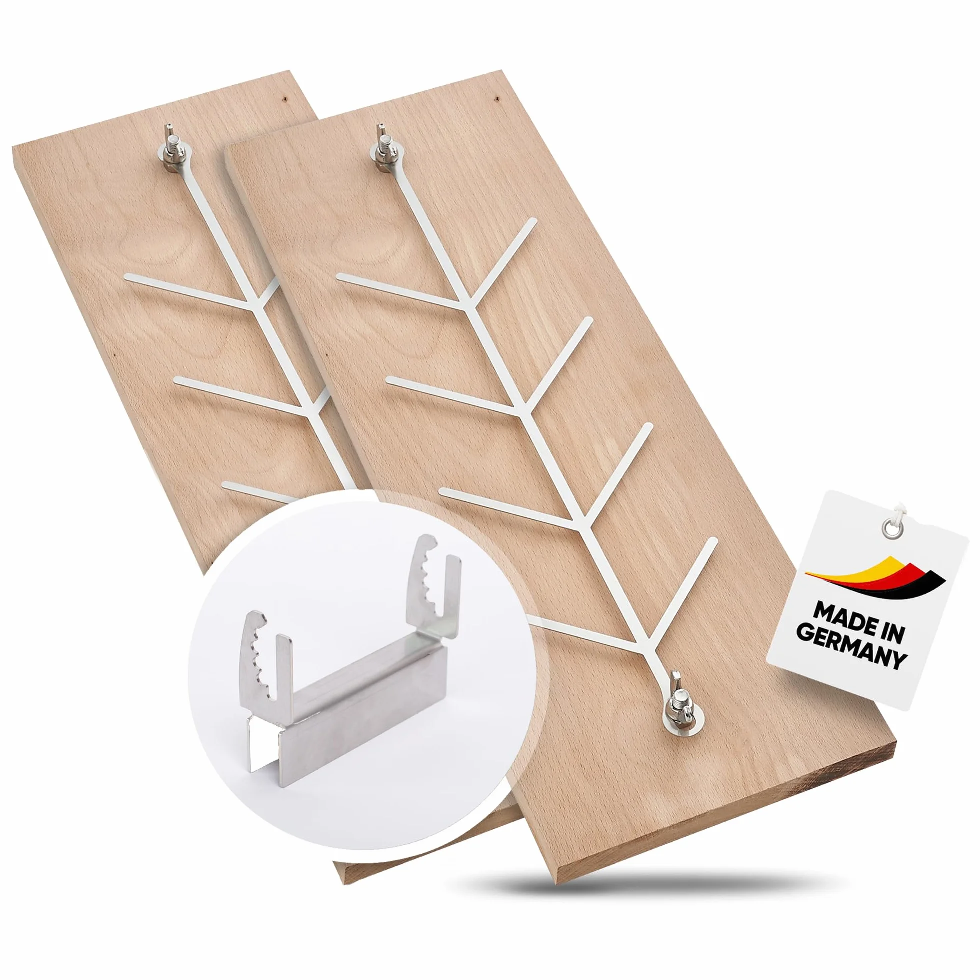 Planche de Saumon Flamme en Hêtre pour Brasero Extérieur (2) Mélèze