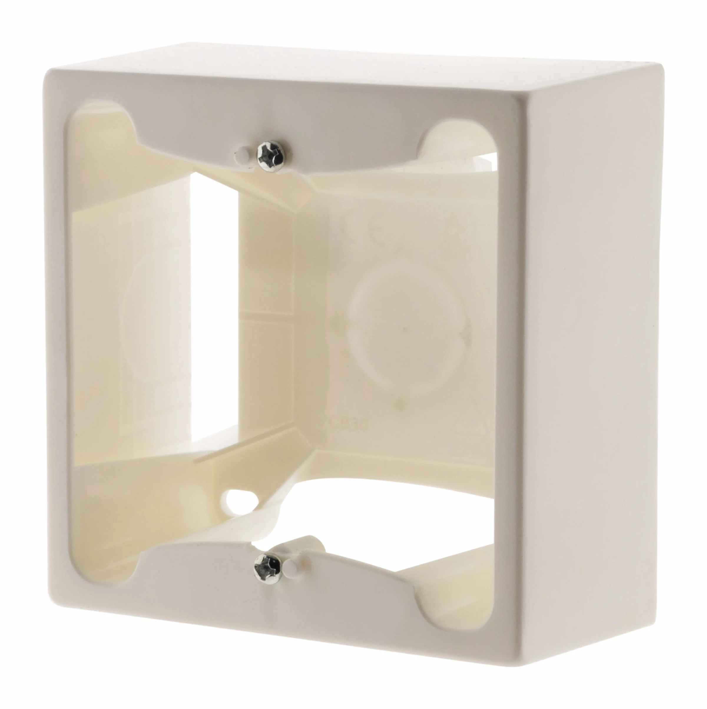 Zenitech Cadre saillie 80 x 80 x 40 entraxe 60mm - Blanc