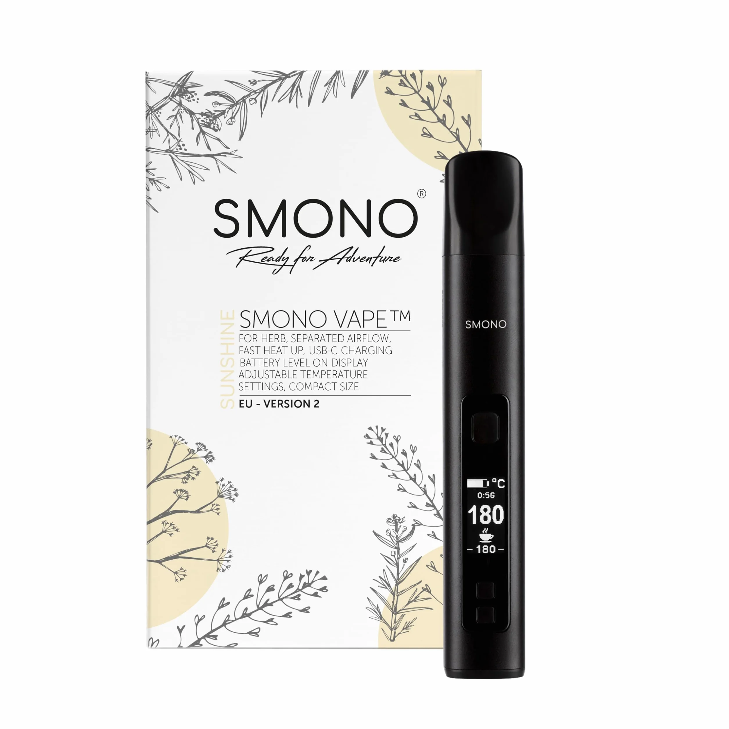 Smono Sunshine Vaporisateur Herbes Système Chauffage Hybride