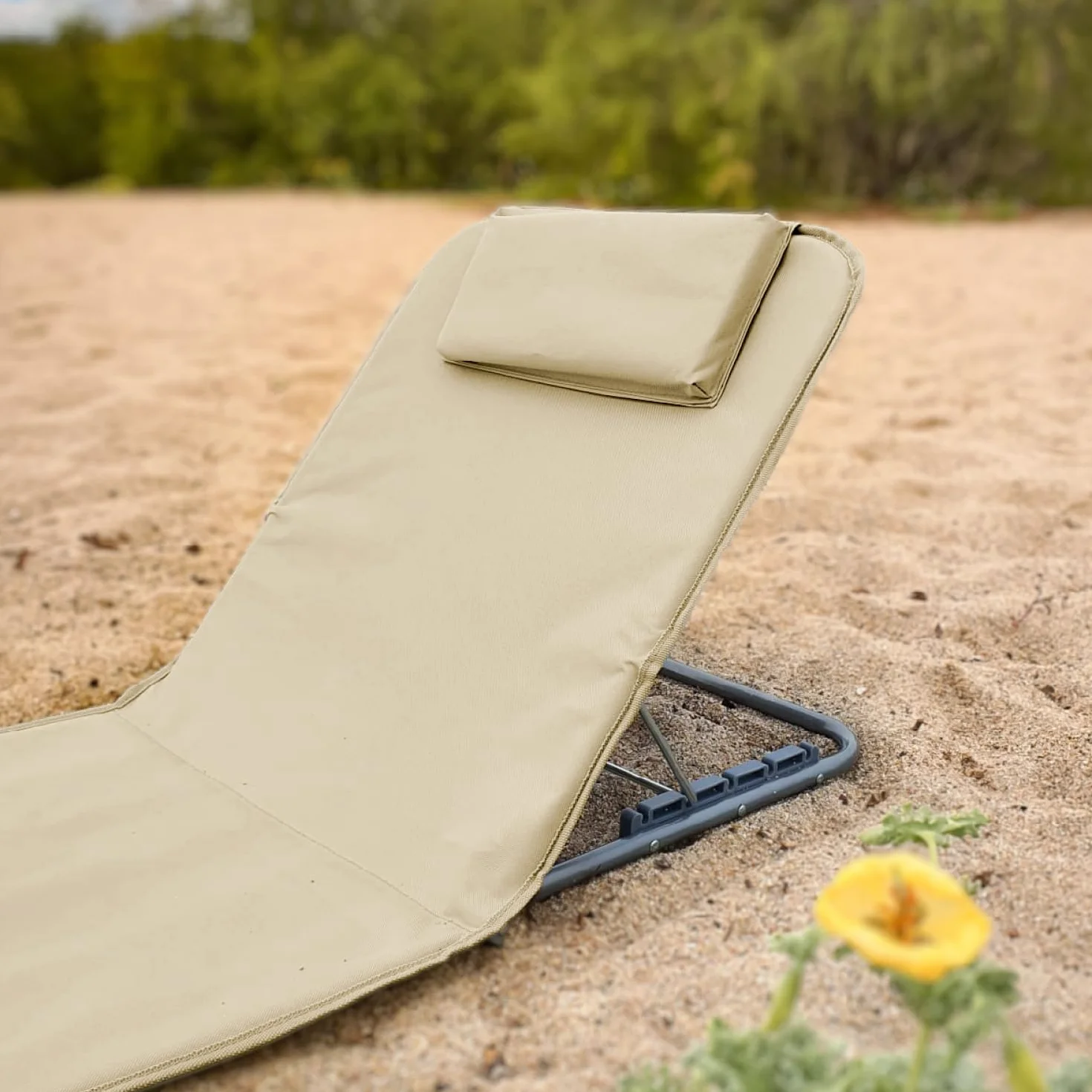 Matelas de Plage avec Dossier inclinable et Sac de Transport