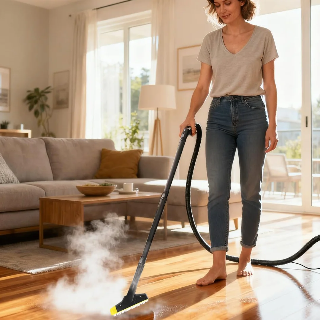 Brosse XXL pour Kärcher pour Joints, Accessoire Vapeur, Idéal pour Le Nettoyage Joints de Salle de Bain et Cuisine, Brosse Grand Format pour Joints, pour Nettoyage des Joints de Carrelage en Ciment