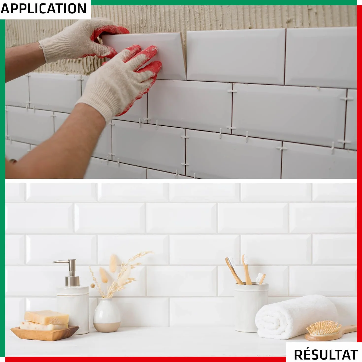 Parexlanko - Colle en pâte améliorée - Colle Carrelage Pour Mur et Sol Hautes Performances - Blanc - Prêt à l’emploi - Résiste à l’humidité - 1,5kg