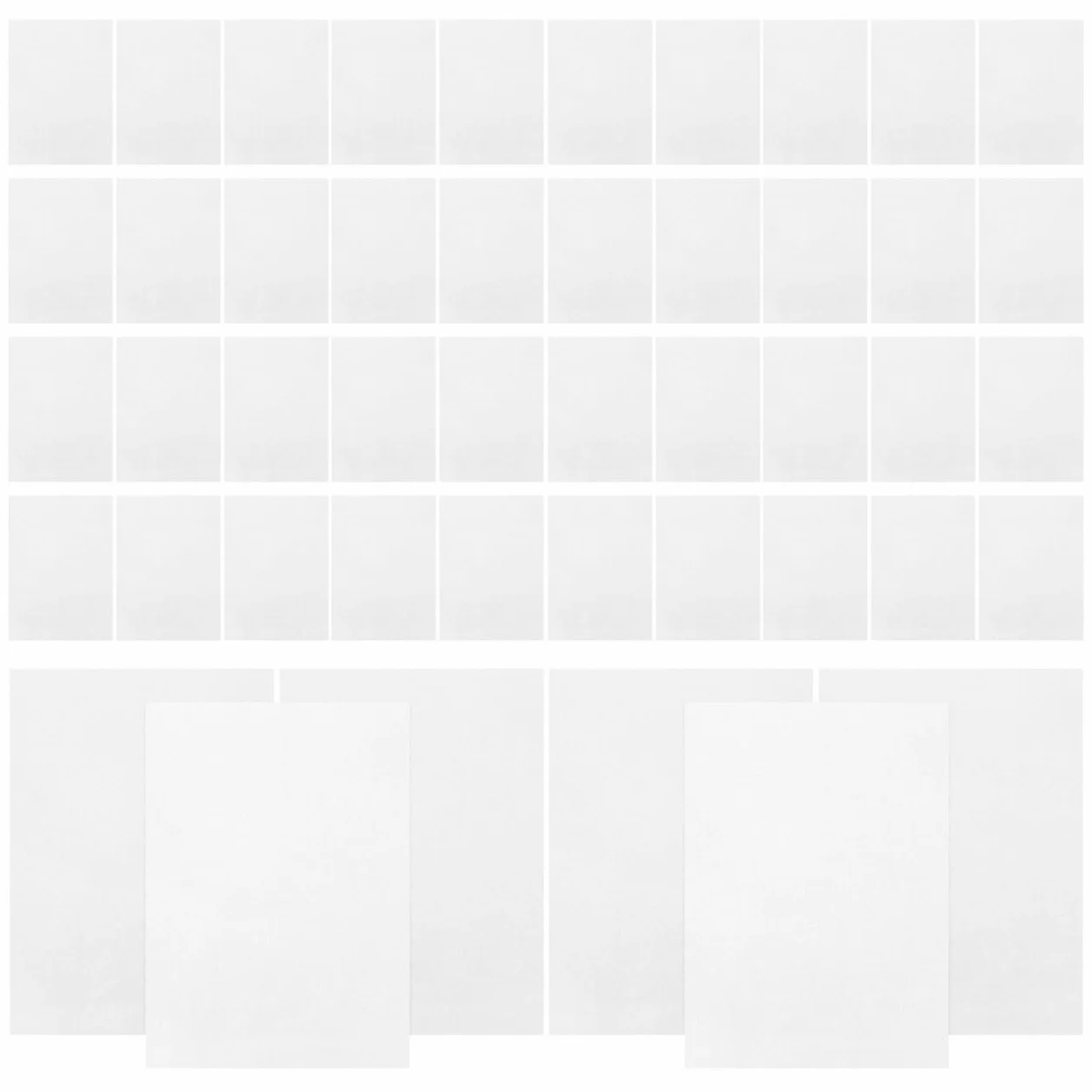 Yardwe Lot de 200 feuilles de papier de culture pour pousses et plateaux, 19 x 27 cm, sans terre, conservation de l'humidité pour microverts et bols de germination