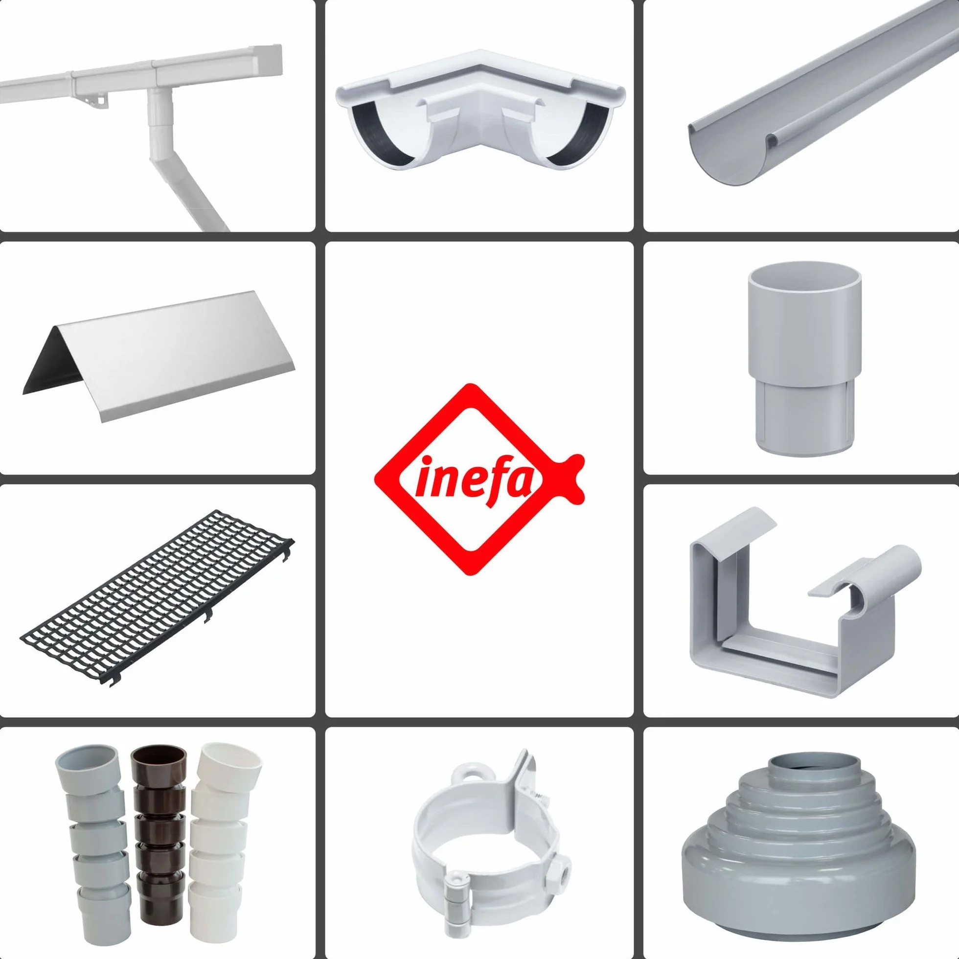 INEFA 200cm Tôle Faîtière Angle 80° Aluminium Argent Tôle de Toit Professionnelle