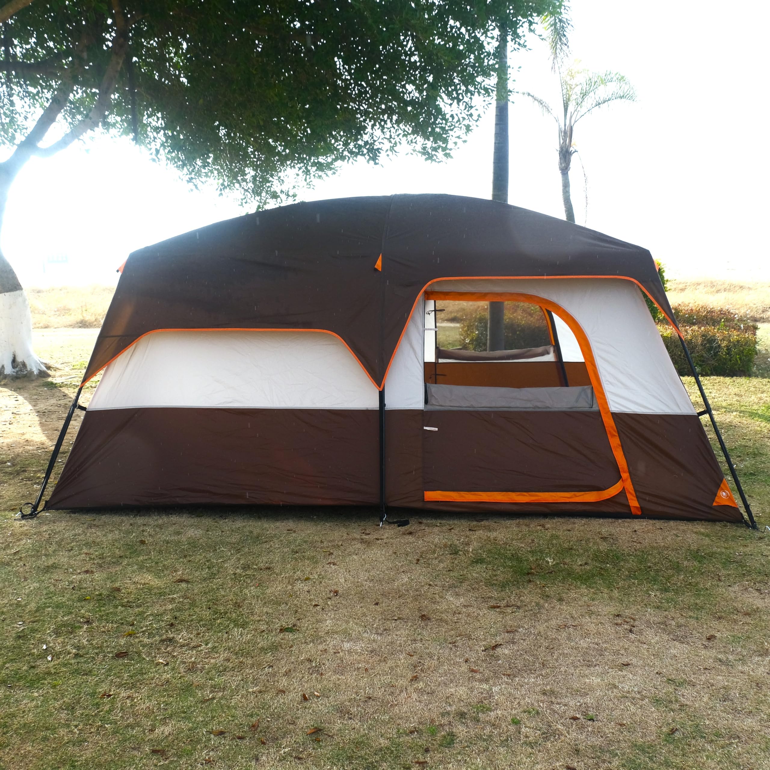 Expansive Family Cabin Tent with Dual-Room Design