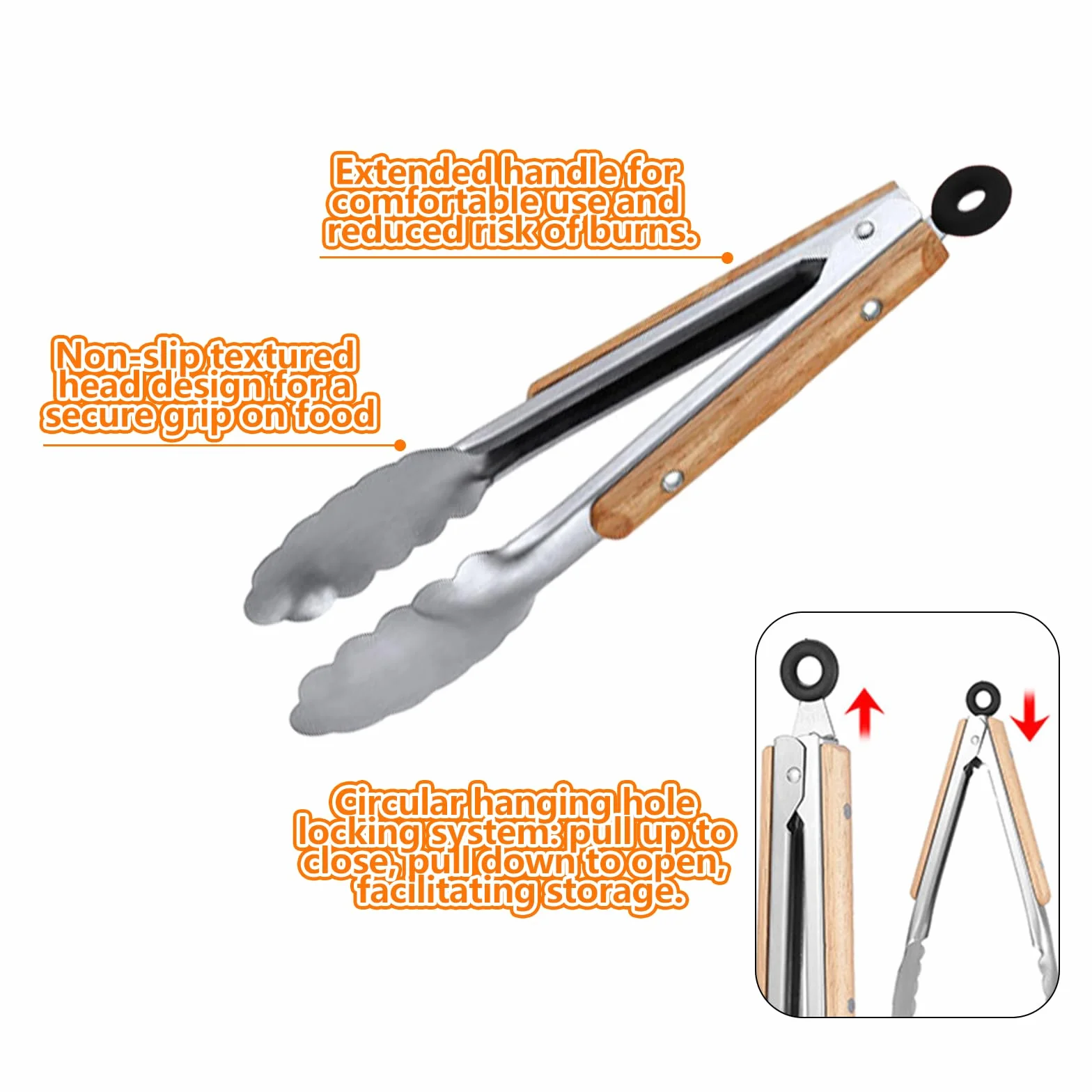 Ensemble de 3 Grattoirs Plancha - Spatule Inox, Pince et Fourchette à Viande, Accessoire Barbecue