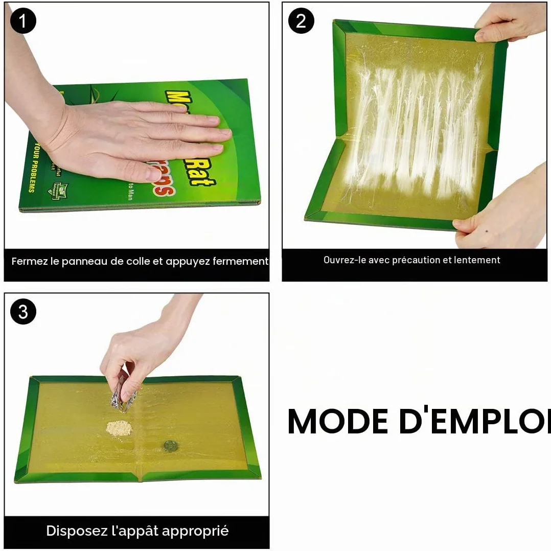Piege a Souris Rat Colle Collant 22 Pièces Pièges à Souris Attrape Anti Souris Rat Glue Plaque Collante Piège Souris et à Rats Puissant Mouse Trap Mulot Exterieur Efficace Interieur