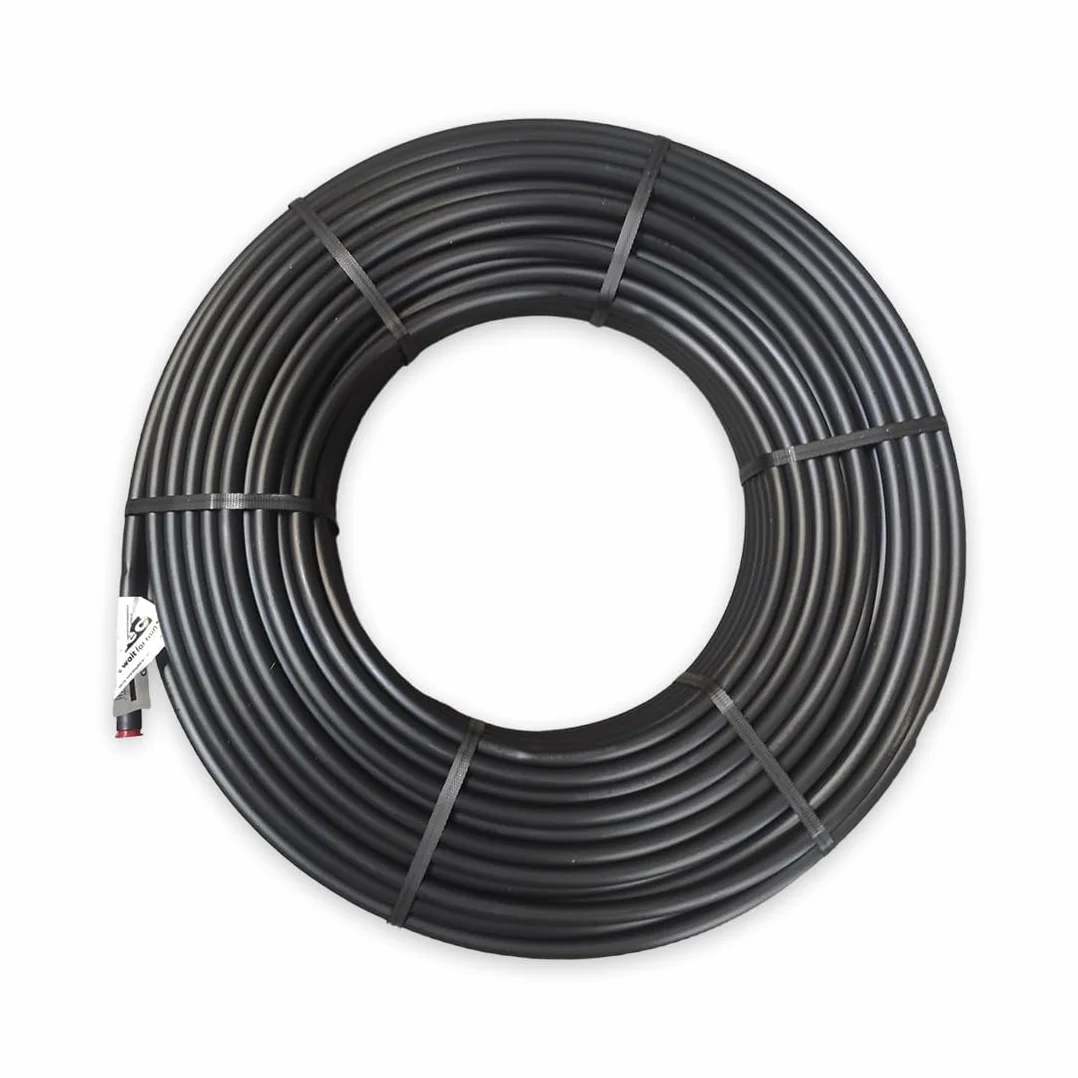 Tuyau d'Arrosage Rigide Polyéthylène Goutte à Goutte Ø 16 mm 100 Mètres Noir