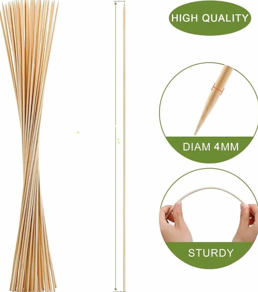 Piques brochettes pour barbecue 30cm lot de 50