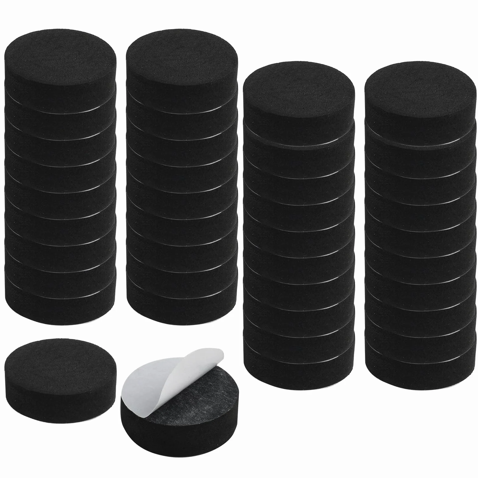 Pied Pot de Fleur Invisible 40 PCS, Élément Antidérapant Élévateur de Pot avec Capillary Felt Pad pour Drainage Protection Sol Intérieur Extérieur