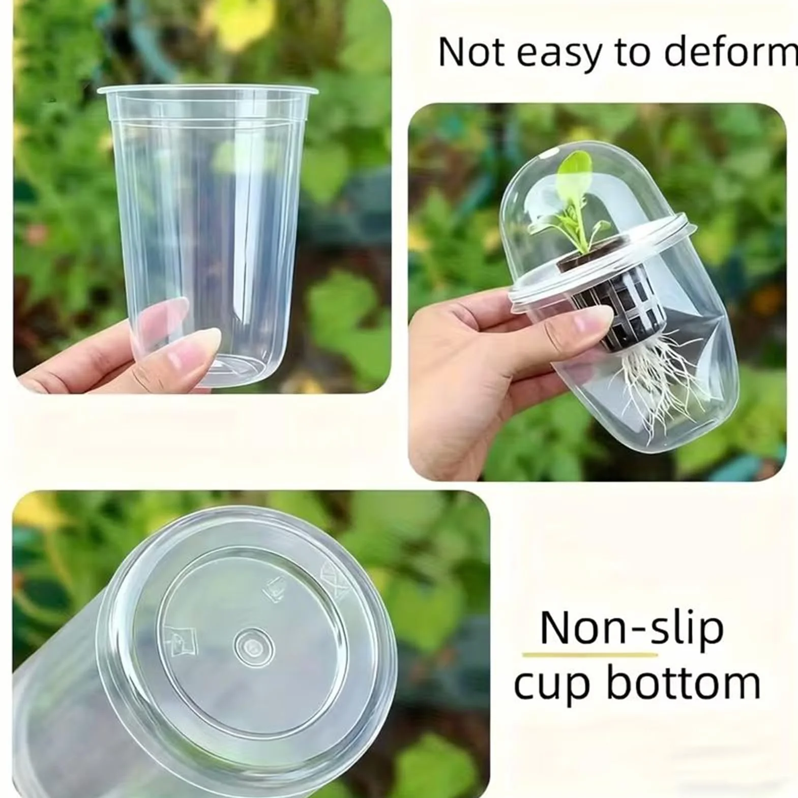 Pots de pépinière réutilisables pour fleurs hydroponiques, jardiniers, producteurs, agriculteurs