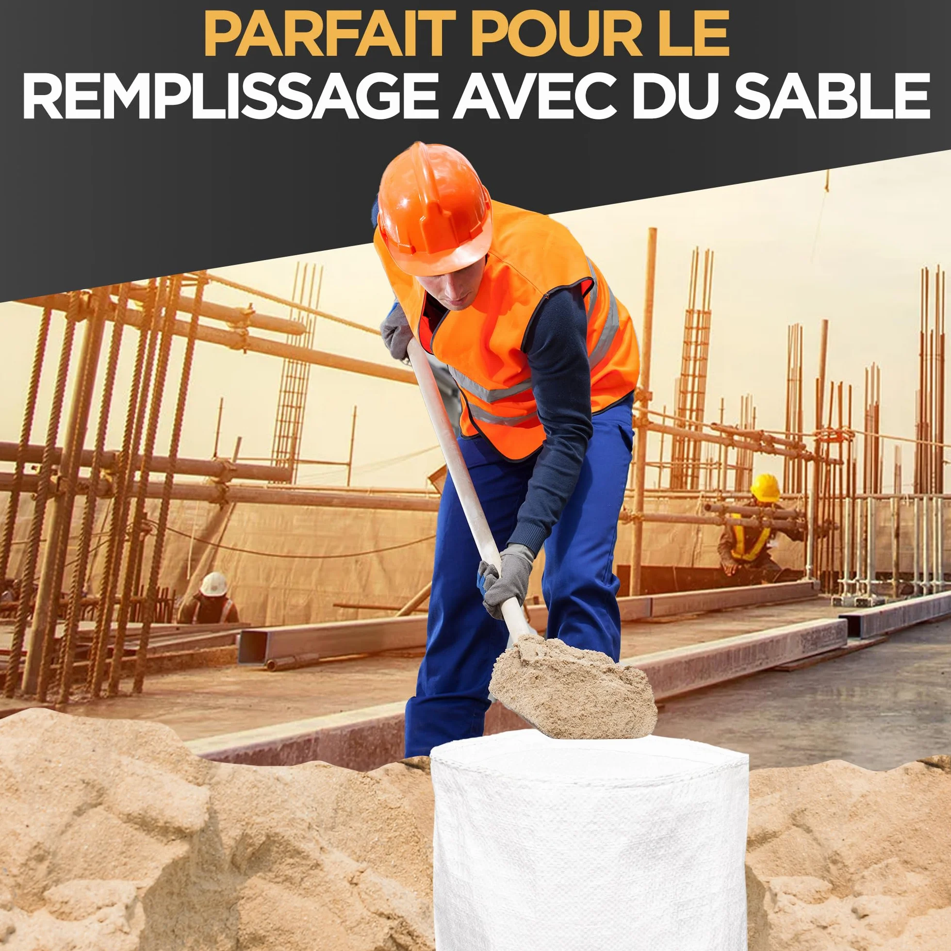 Sac à Gravats 40 x 60 cm 20 kg Polypropylène 20 Unités