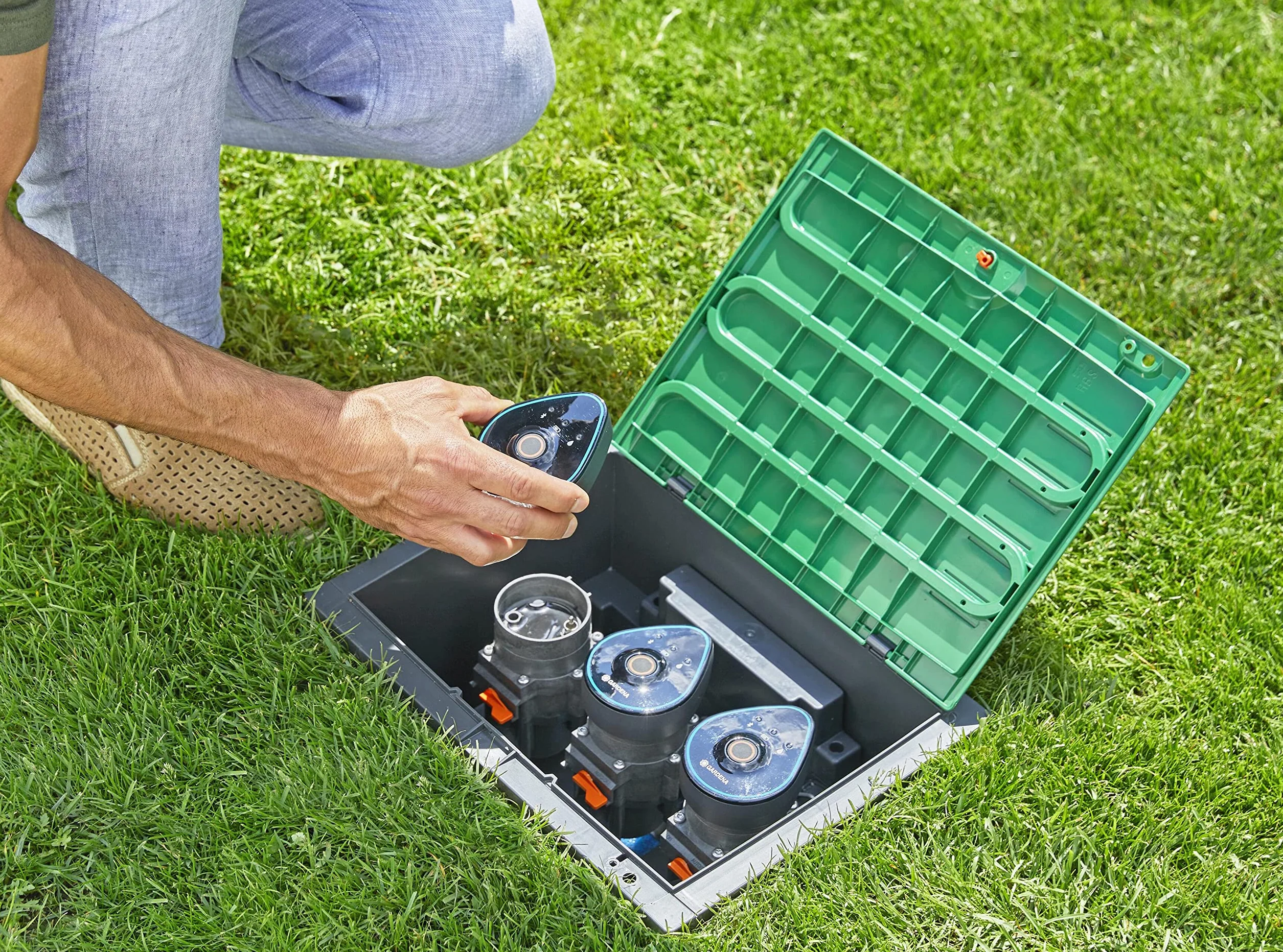 Gardena vanne d'arrosage 9V: Unité de commande pour système d'arrosage, utilisable manuellement