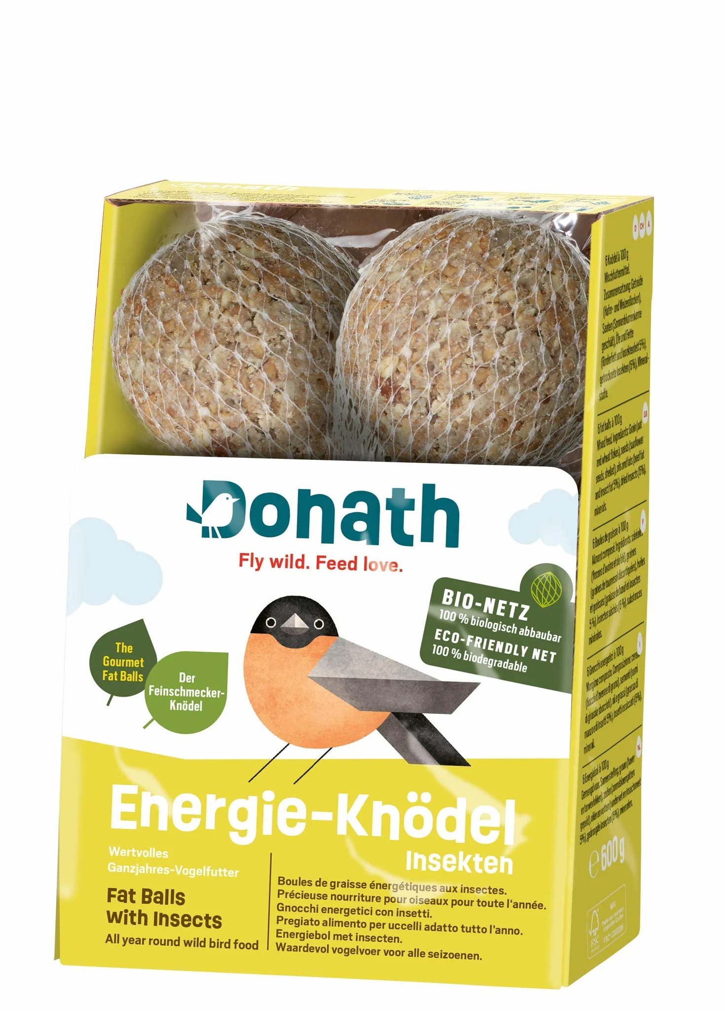Donath Boules d'Energie Insectes Bio 6 Unités