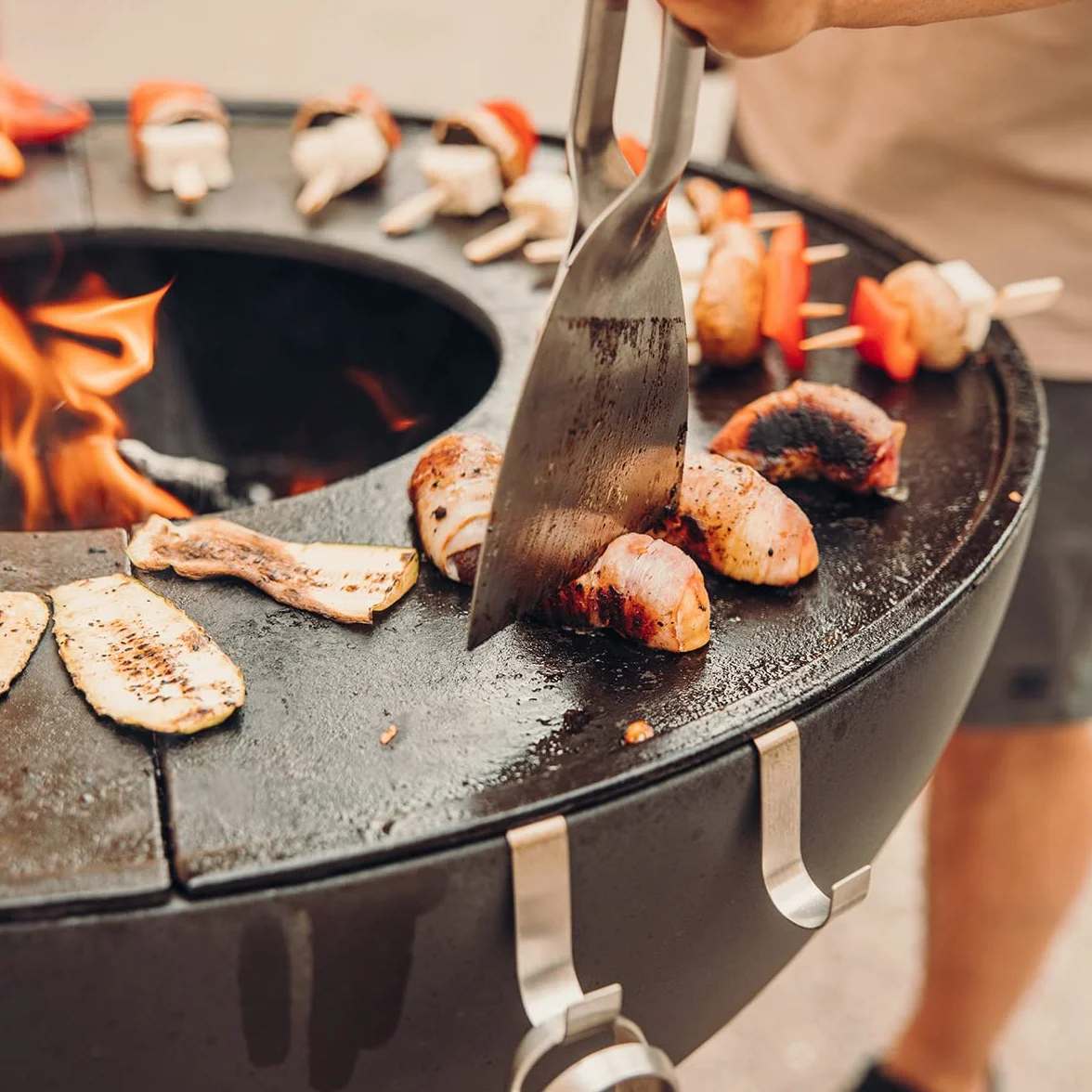 höfats Spatule argentée – Spatule barbecue en acier inoxydable, coupe et mélange