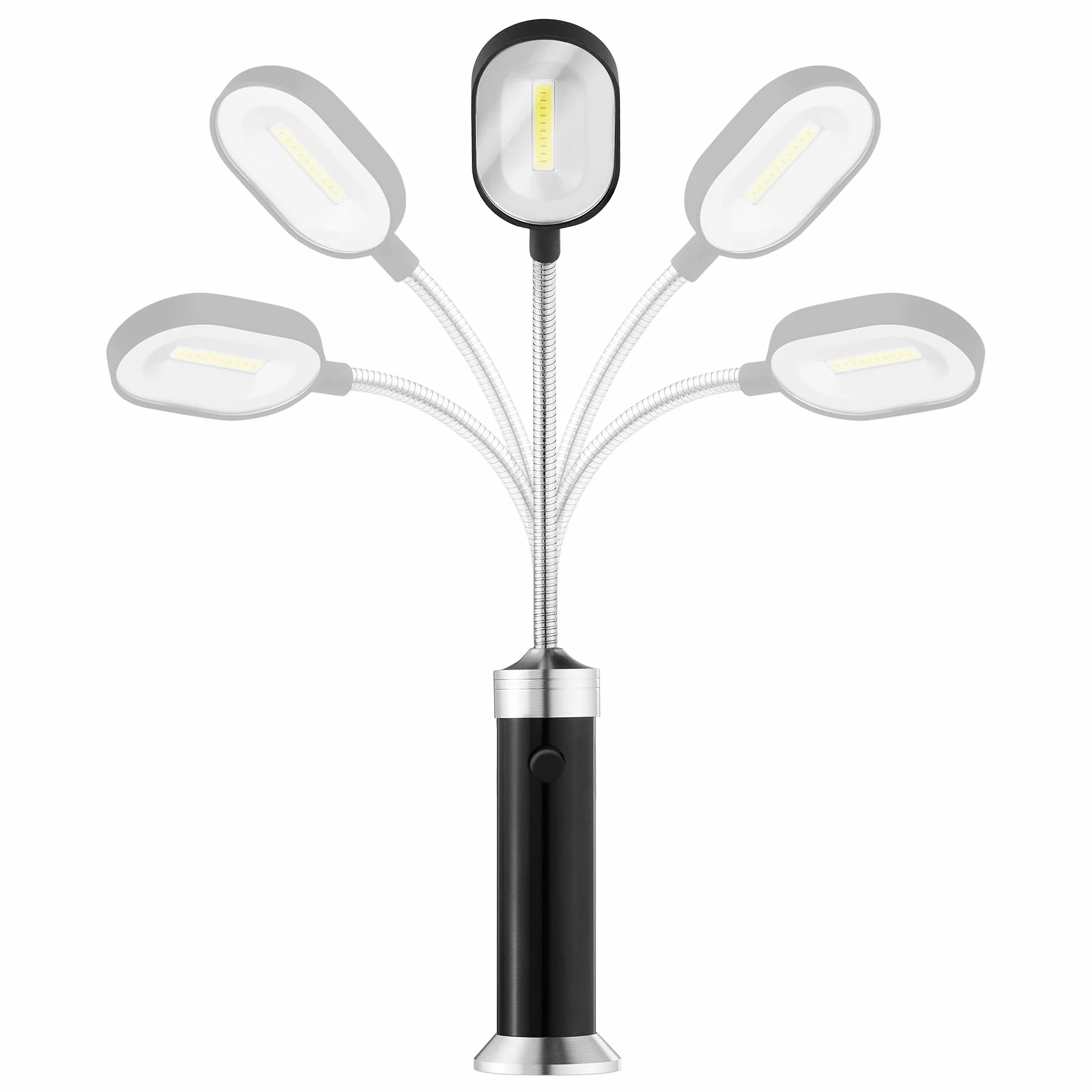 Navaris 2X Barbecue Lamp LED 10 COB 200 Lumens Flexible Light for Outdoor Cooking