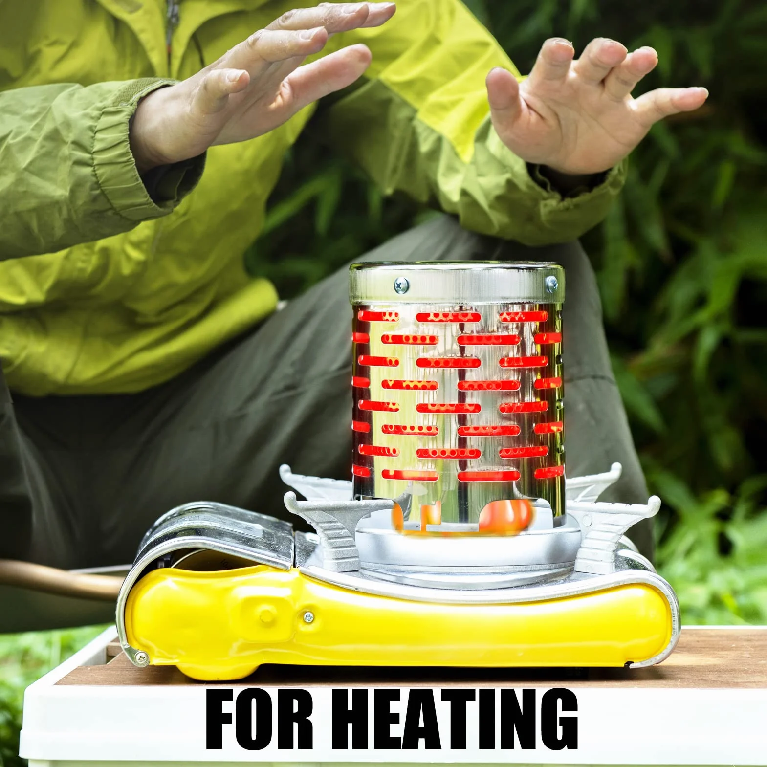 Adaptateur Chauffage pour Réchaud Camping Gaz Portable, Chauffage Tente