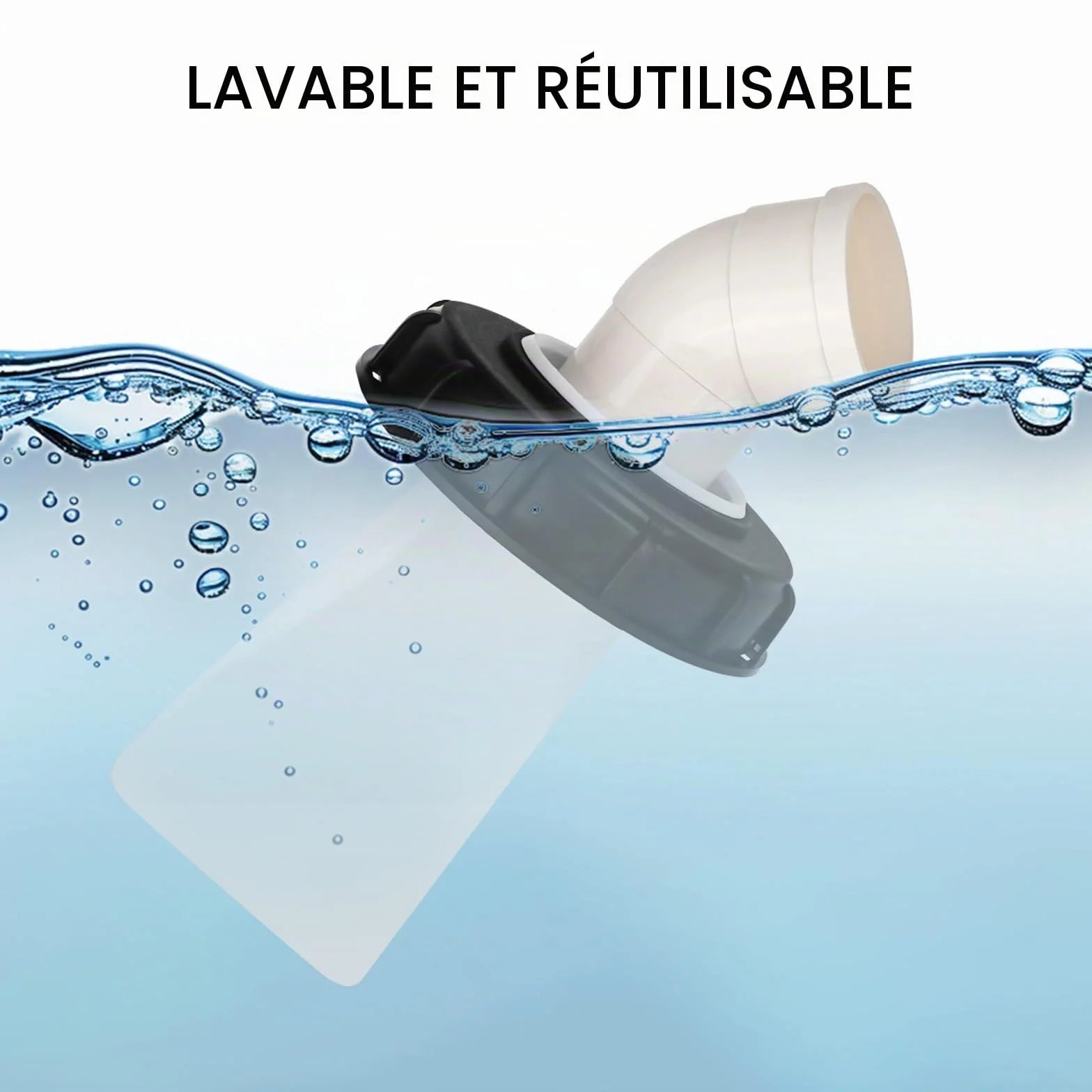 Filtre de couvercle IBC 45° 163 mm Nylon Lavable DN 150