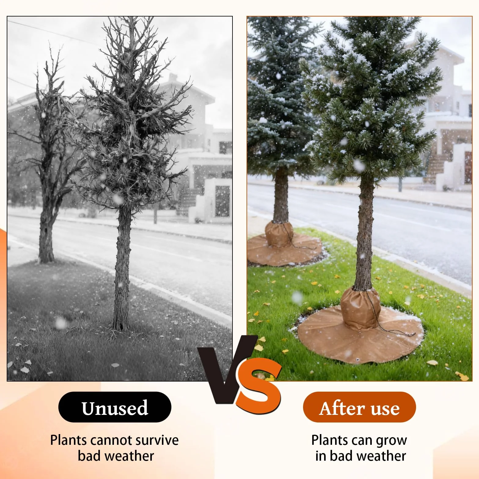 LURICO Protection Hivernale pour Palmiers, Couverture Antigel des Racines 3 Couches, Ø 100 cm