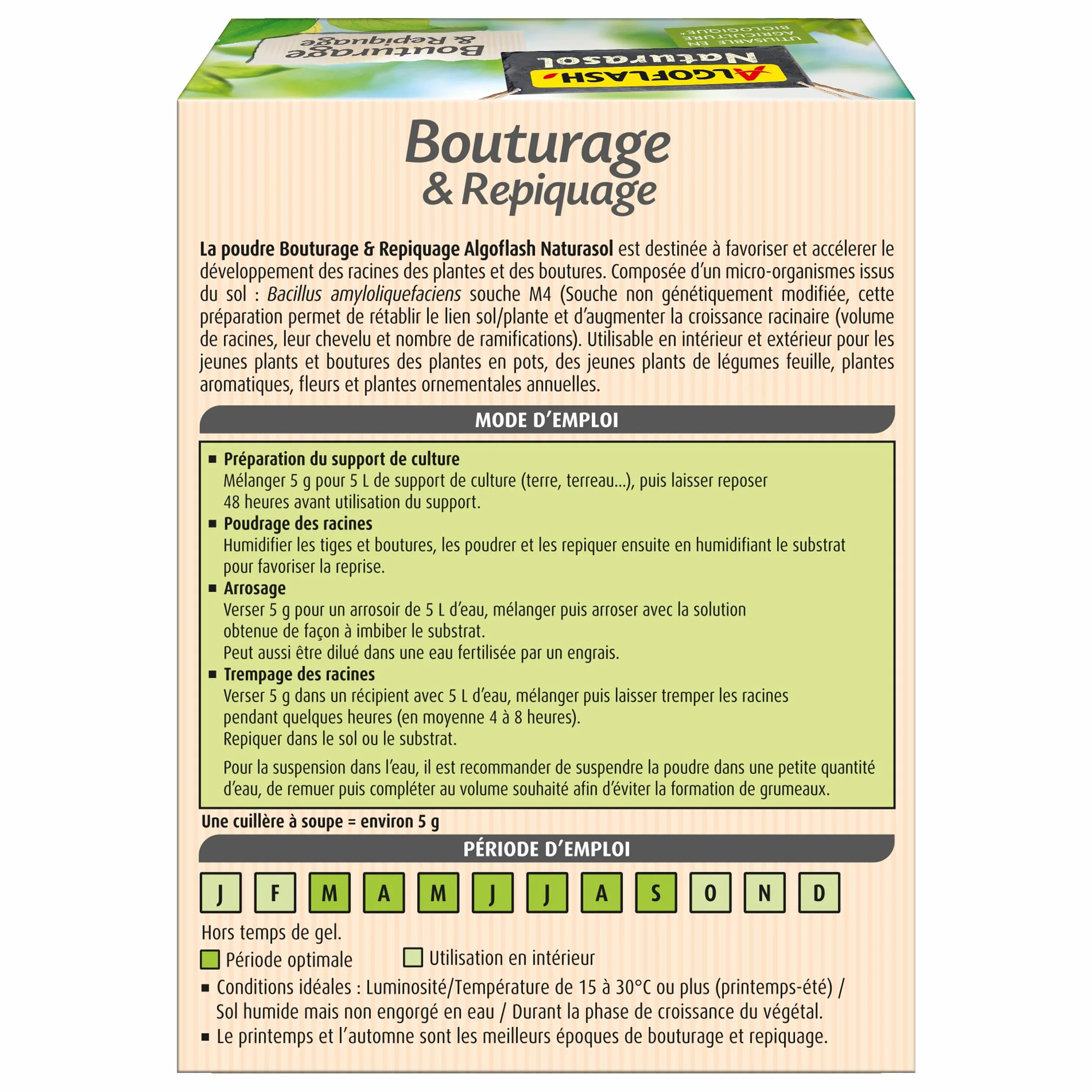 Algoflash Naturasol Poudre Bouturage & Repiquage 20 g