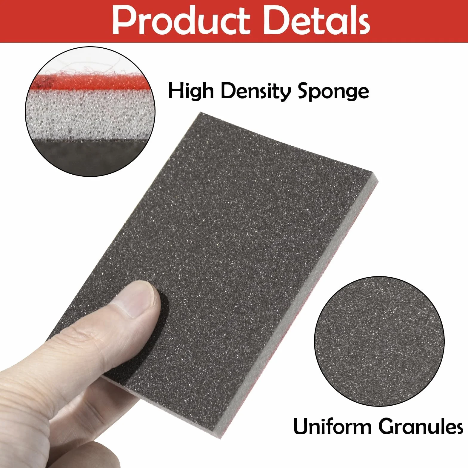 Lot de 28 éponges abrasives humides et sèches, grain 180-3000, polissage bois métal