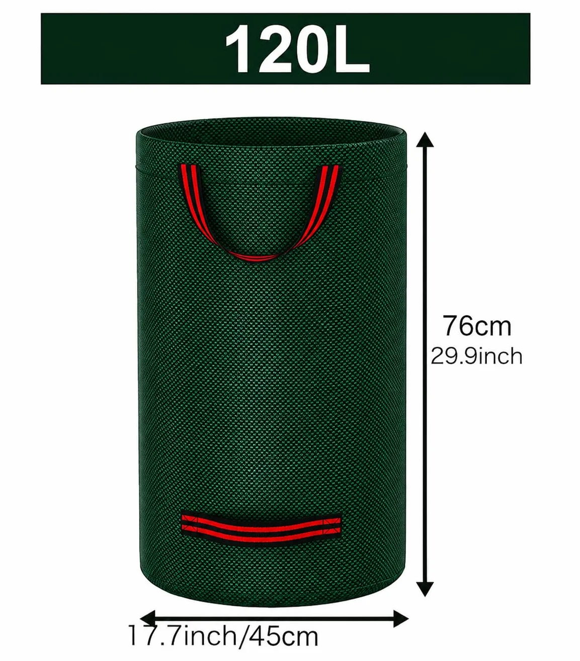 Sacs Jardin 120L Ultra Résistants Réutilisables Lot de 3 Polypropylène Renforcé