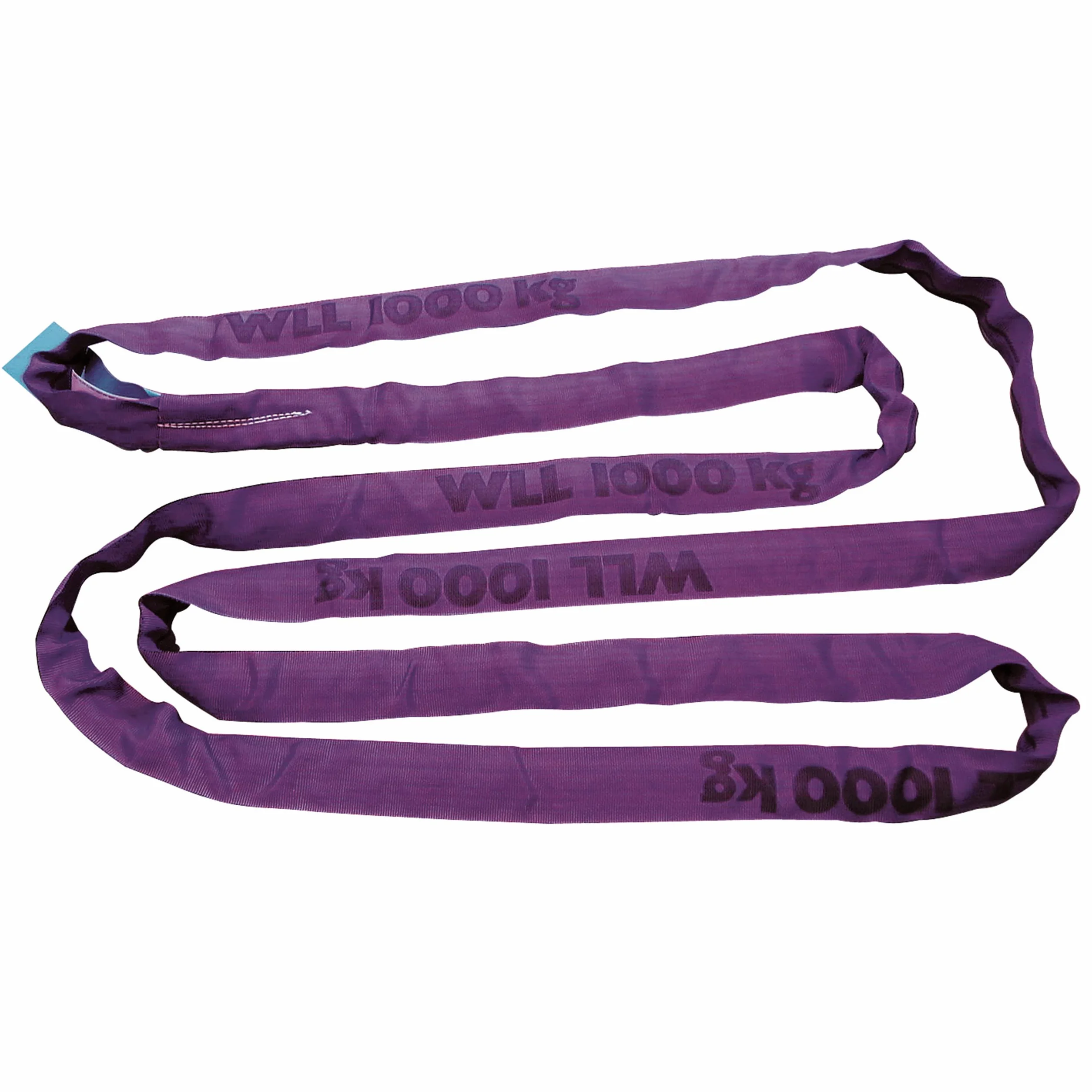 Élingue Cravate, élingue de Levage, Violette, 2 m, capacité de Charge 1 000 kg/2 000 kg, polyethersulfone, Double gainage, Construction, Grue, Transport
