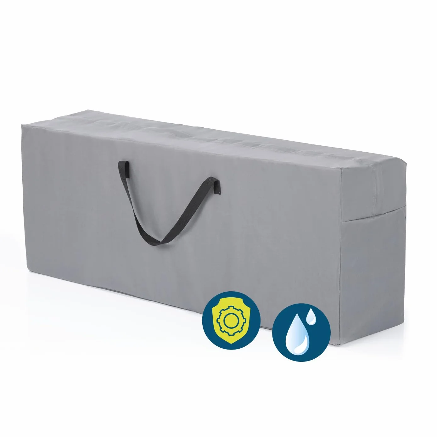 Hoberg Sac de rangement pour coussins 130x50x32 cm imperméable UV protection fermeture éclair robuste