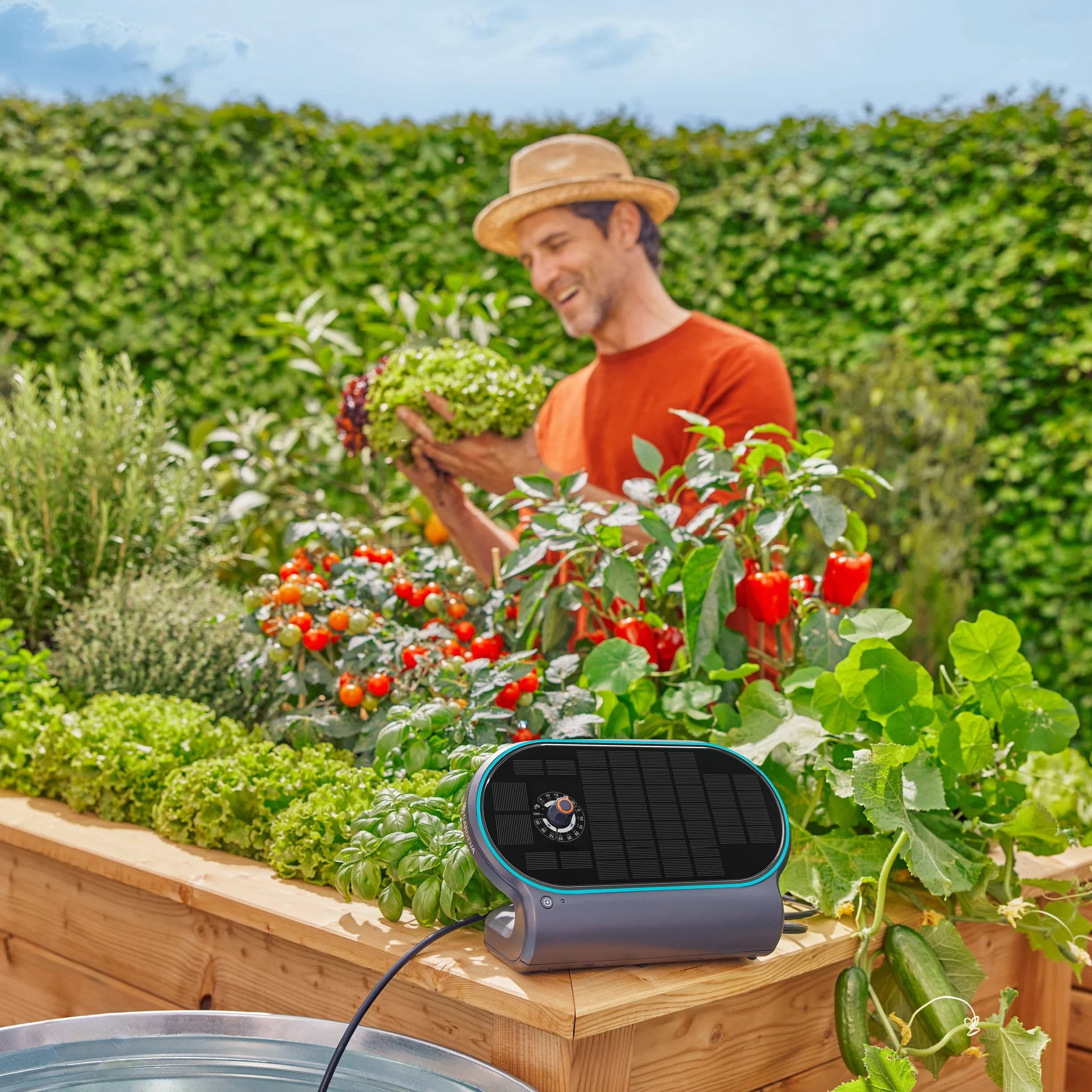 Gardena AquaBloom L Set Système d'Arrosage Autonome pour 30 Plantes