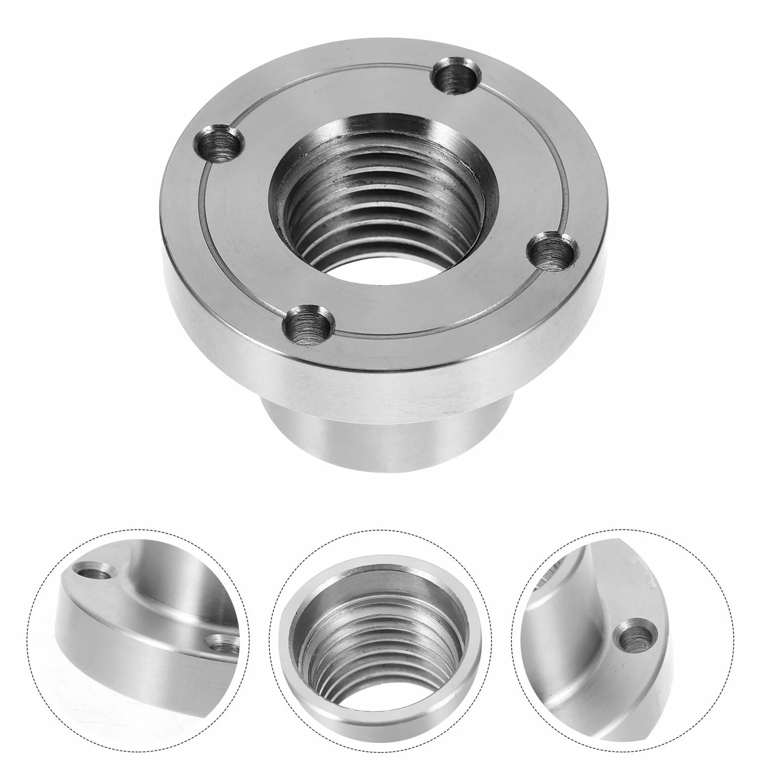 Adaptateur Mandrin Tour Bois en Acier Filetage 1-8tpi 2 Pouces Serrage Stable et Usinage Précis pour Projets de Travail du Bois Accessoire pour Amateurs et Professionnels