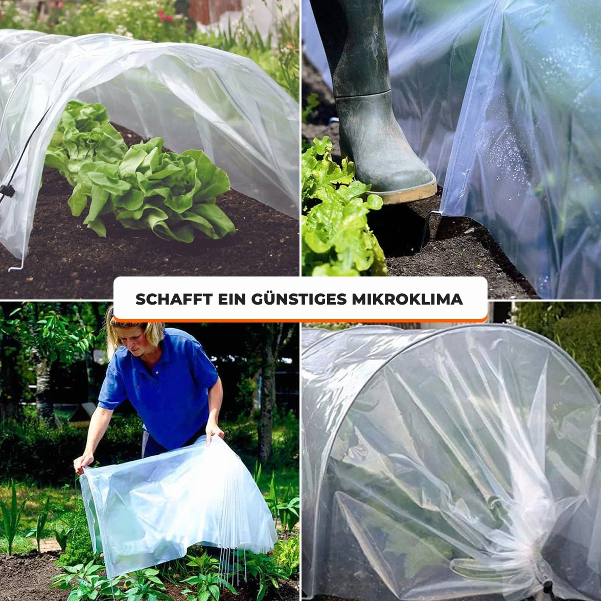 Tunnel de jardin en aluminium Mini serre protection contre legel résistante UV intempéries