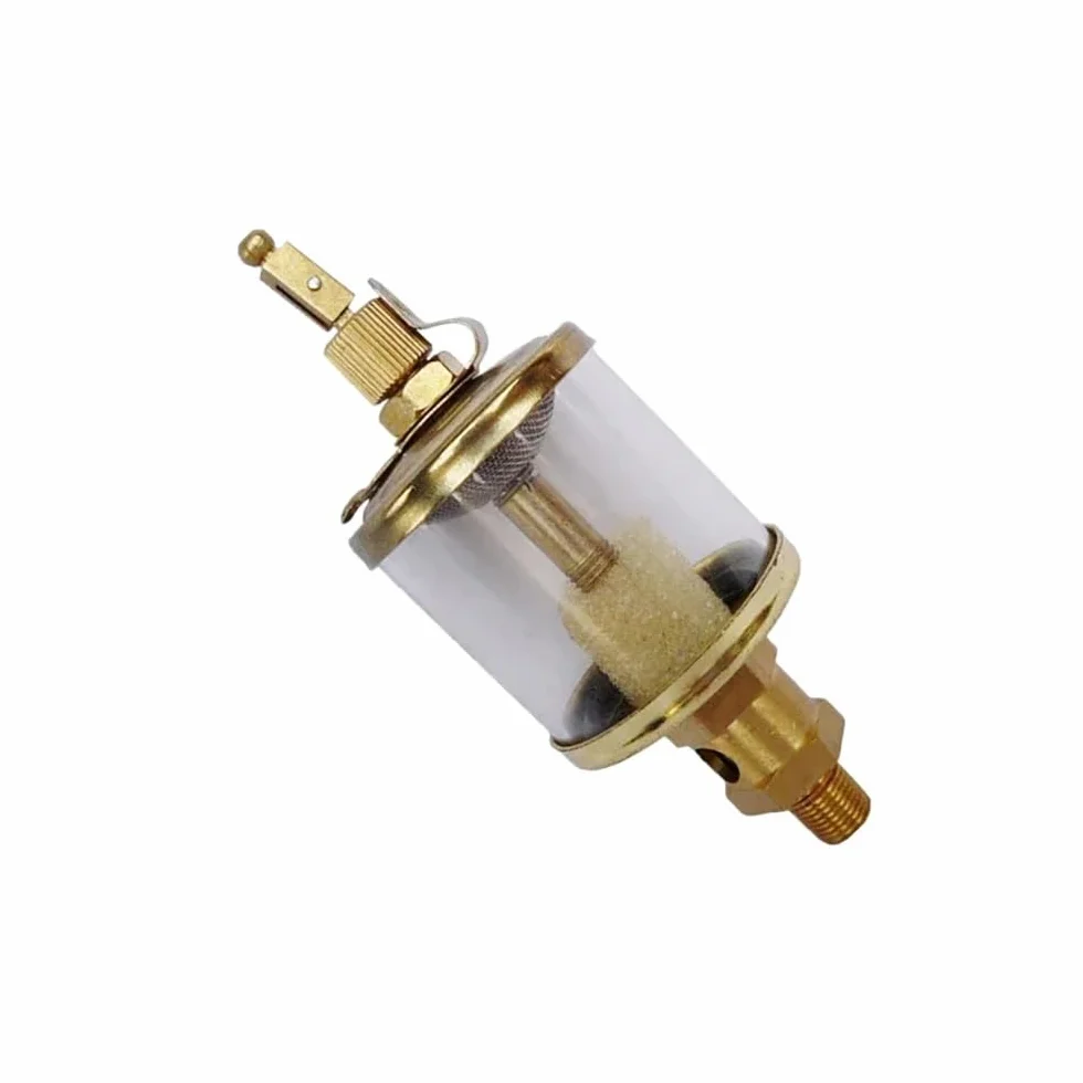 Graisseur D'huile À Pointeau – Filetage Mâle BSP (1/8" 1/4" 3/8") – Graisseur Goutte À Goutte Par Gravité 16 Ml-600 Ml – Cuivre For Tour Et Fraiseuse(BSP 3/8"-400ML)