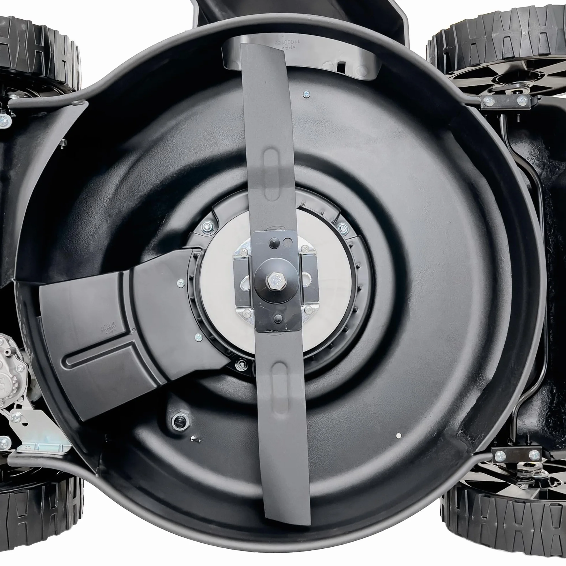 Hyundai Tondeuse à Gazon Thermique 51 cm Autotractée Démarrage Électrique Moteur 4-Temps 196 CC 4-en-1 Mulching Bac 60 L