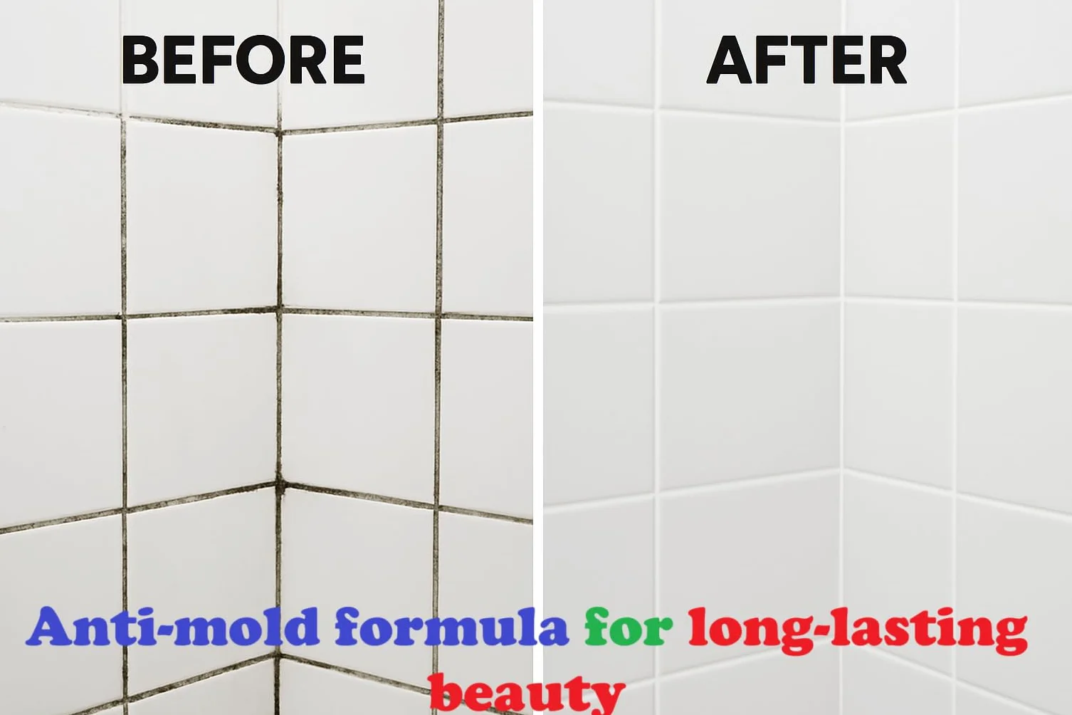 Séchage Rapide Joint Carrelage Mural Blanc Étanche, Cartouche de 450g Colle Joint Carrelage Salle de Bain Blanc pour Douche, Cuisine, Ready Mixed Grout Repair Kit White Exterieur et Intérieur