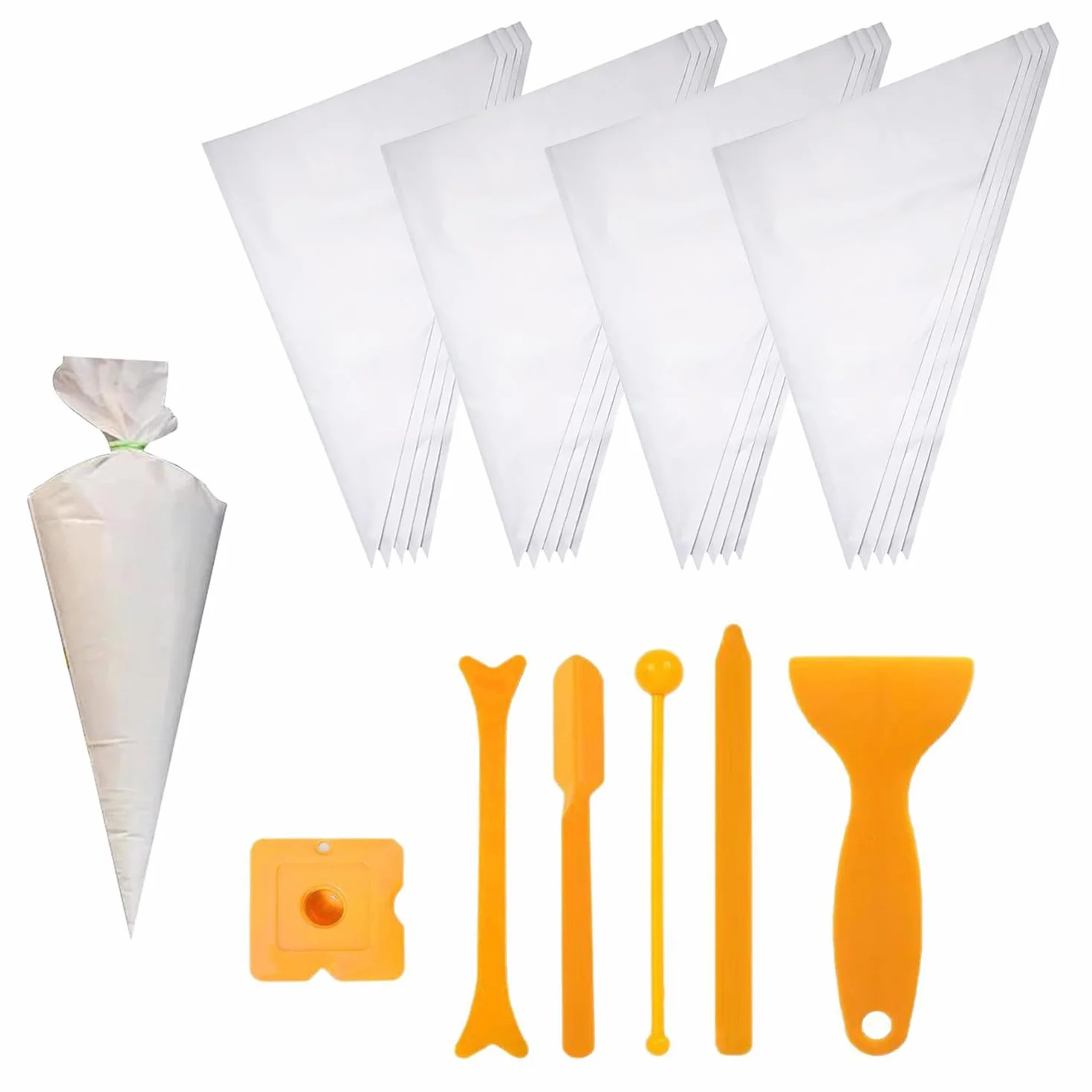 20 Pièce Sac de Mortier, Poche à Jointer, Sac de Coulis, Sac de Scellant de Ciment Résistant aux Déchirures et à la Perforation,Ensemble d'outils pour joints décoratifs Pour Sceller et Joints