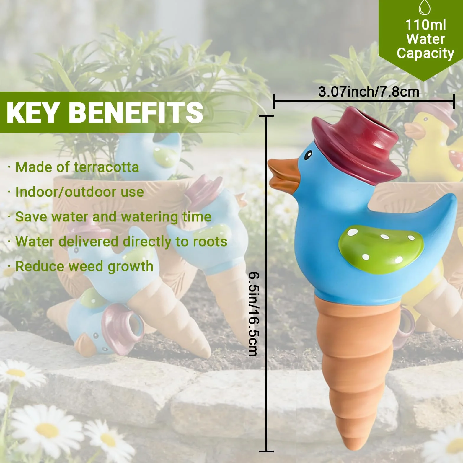 Ollas Terre Cuite à Planter, Arrosage Automatique pour Plantes Intérieur Extérieur
