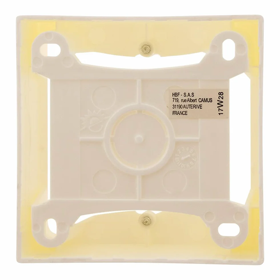 Zenitech Cadre saillie 80 x 80 x 40 entraxe 60mm - Blanc