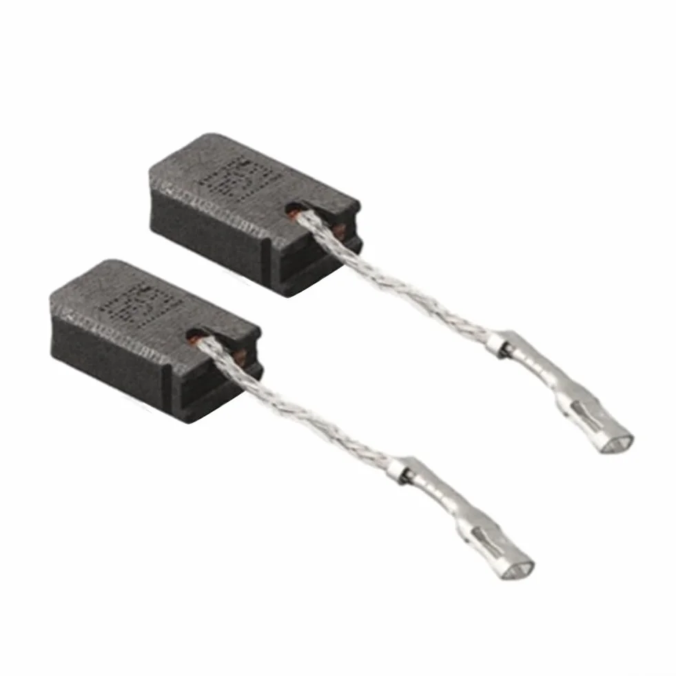 Lot de 2 balais de charbon pour Bosch 1607000V37, 6 x 10 x 16 mm E64 pour meuleuse d'angle GWS 12-125 AG50-11VSPD AG40-85P avec fil et ressorts