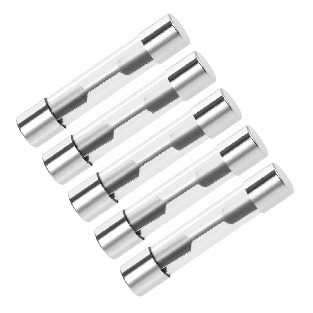 sourcing map Automotive fusible 15A DC 32V 6x32mm Amplificateuralarme audio stéréo auto verre 5Pcs