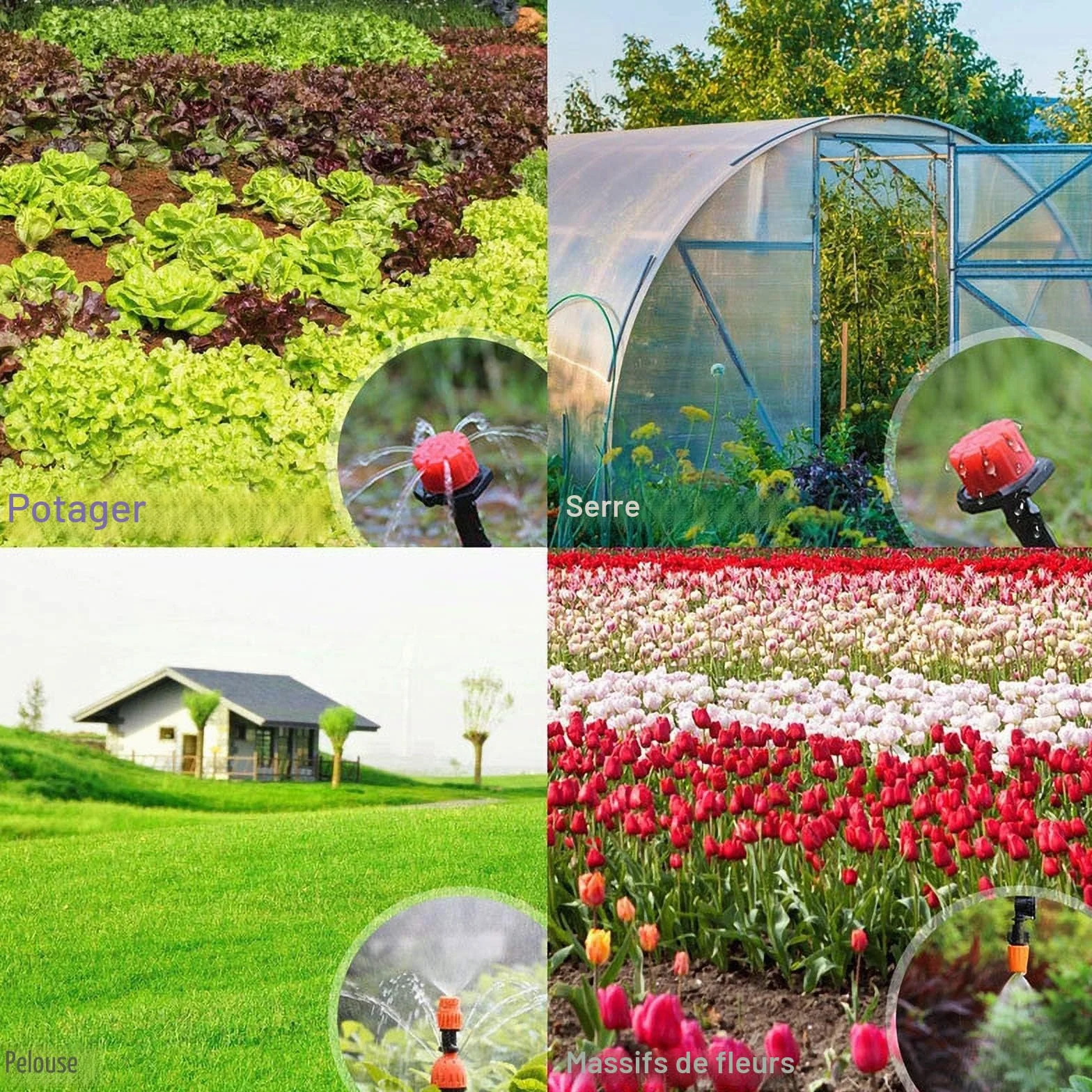 Kit d'irrigation Goutte à Goutte 149 Pièces, Système d'Arrosage Automatique avec Tuyau 30M pour Jardin Plantes