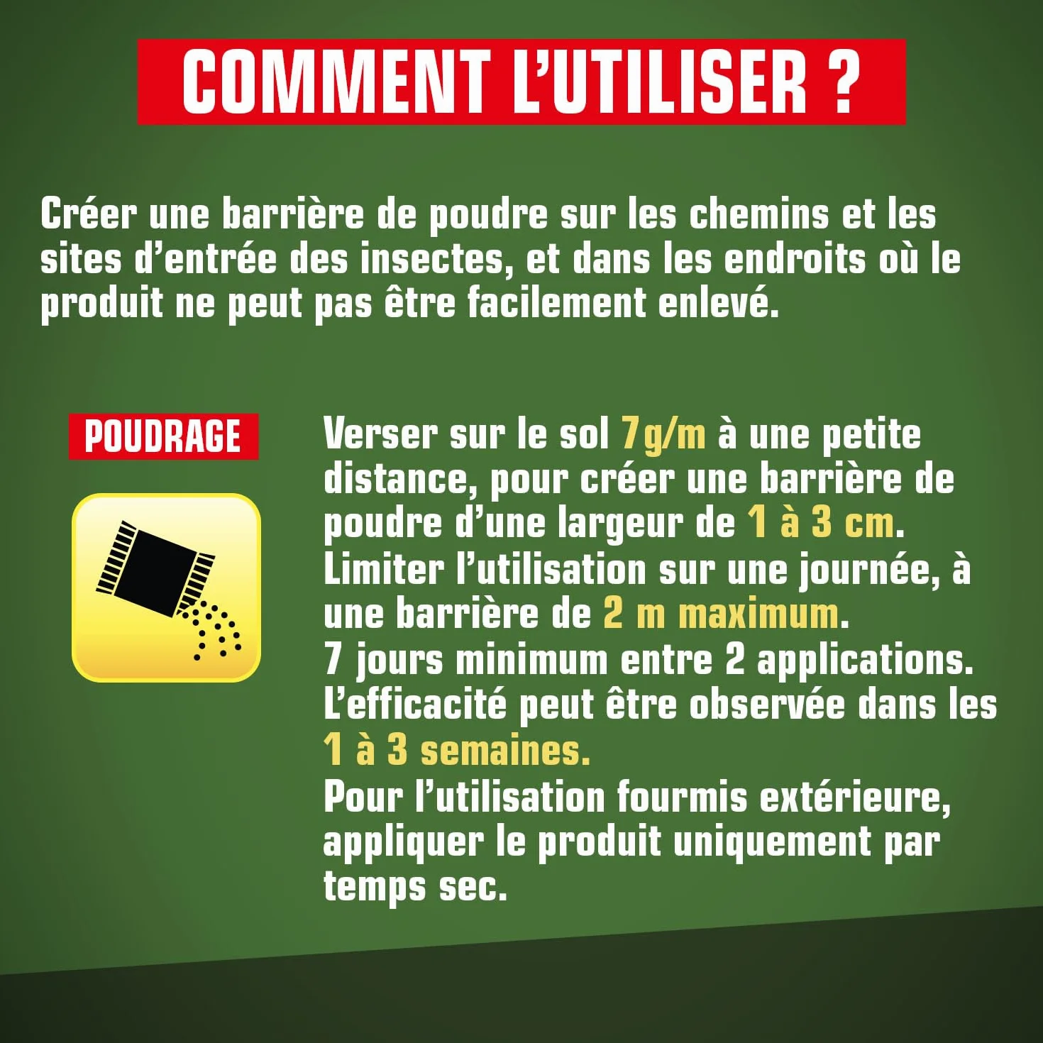 Terre de Diatomée Punaises de Lit Poudre 100g Naturel Élimine Fourmis Cafards Blattes Puces