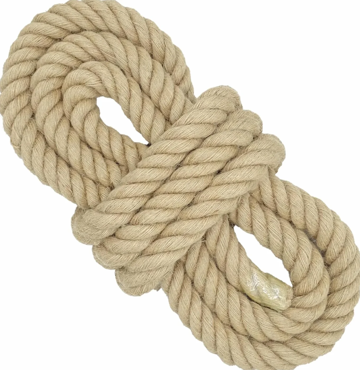 10 mm * 10 m Corde de Jute, Corde de balançoire à 4 brins, Corde de tir à la Corde, Corde en Toile de Jute pour travaux manuels, Jardinage, hamac, décoration de la Maison, Garde-Corps, Quai